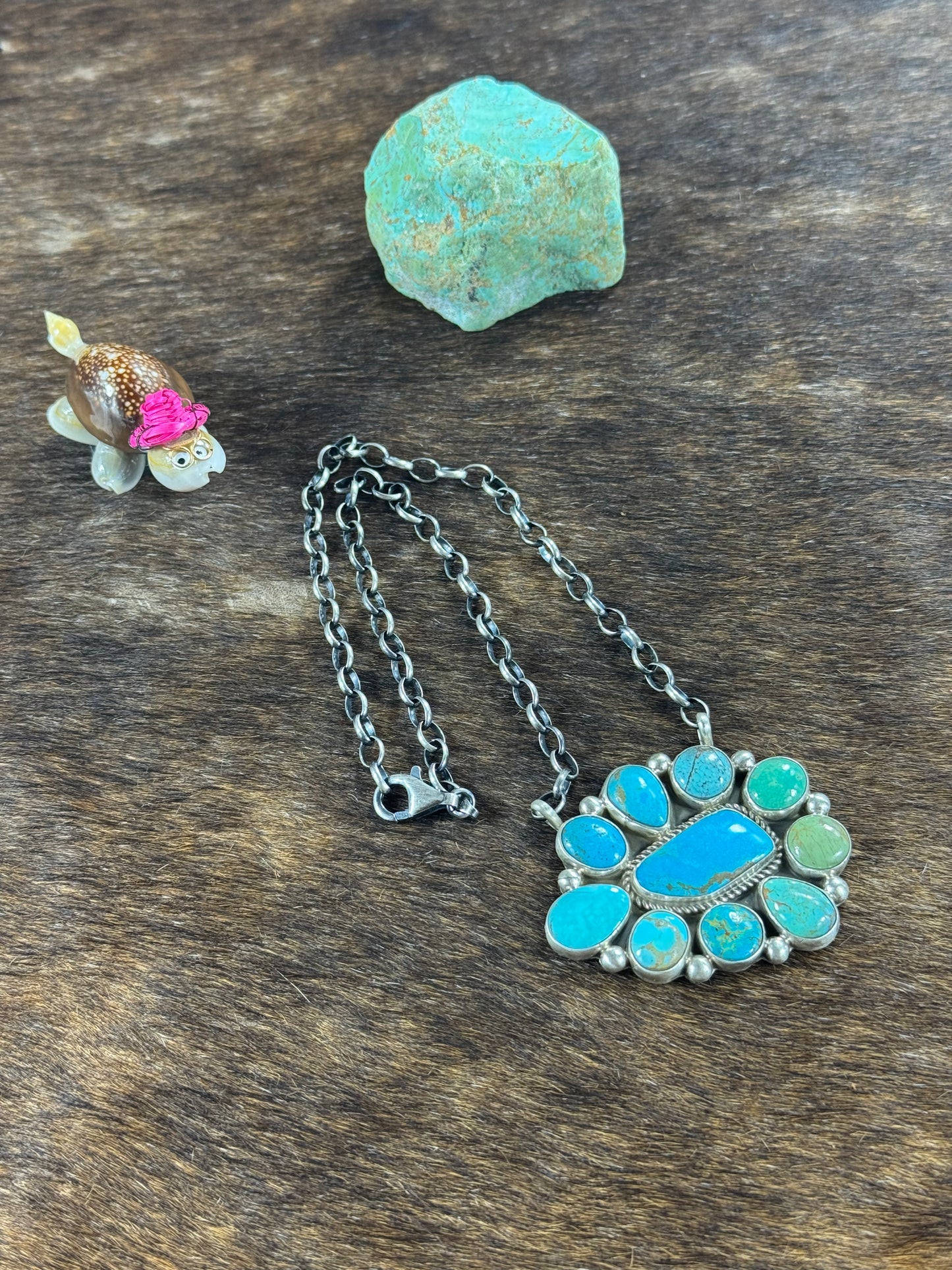 Kingman Cluster Necklace