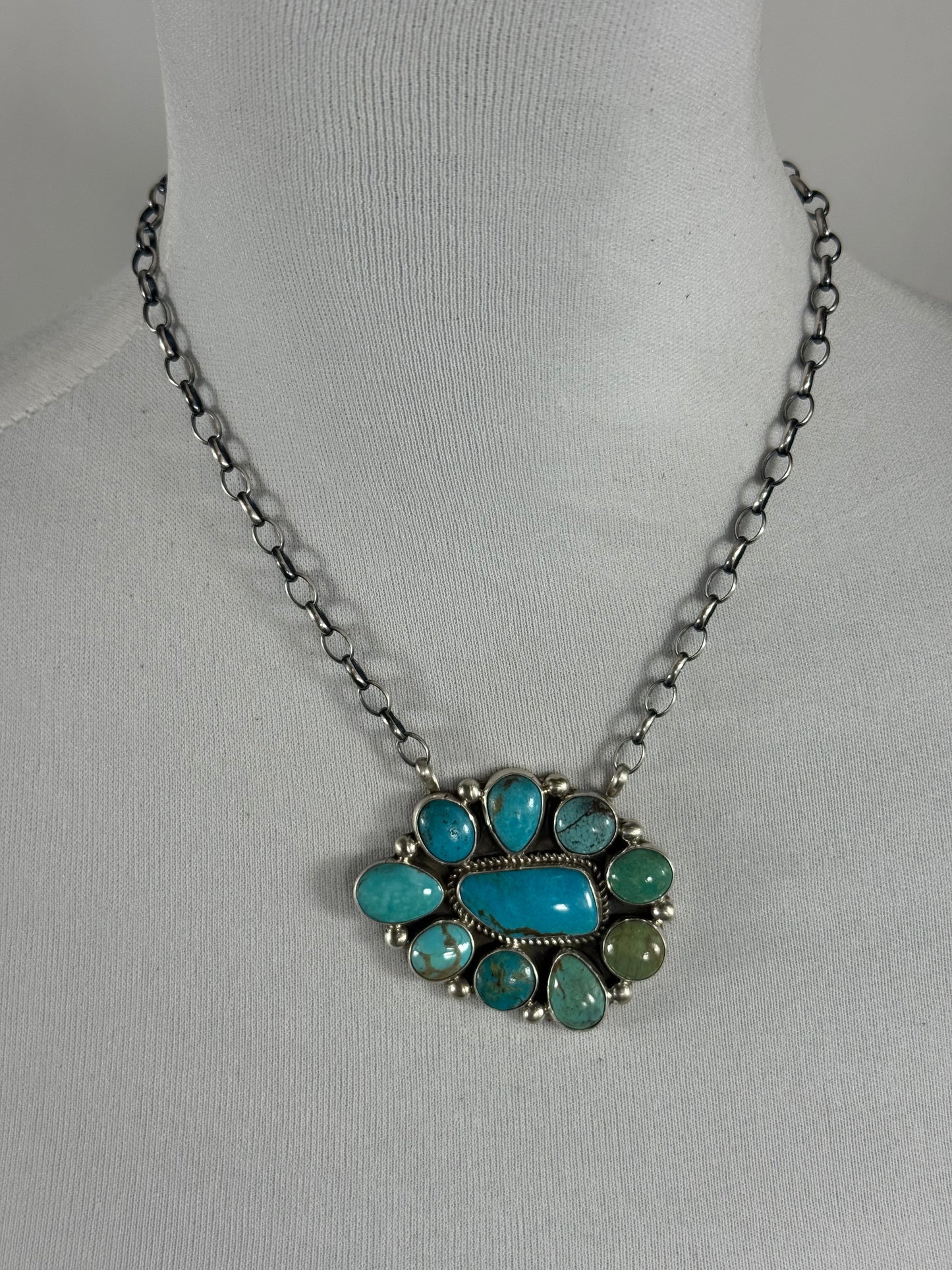 Kingman Cluster Necklace