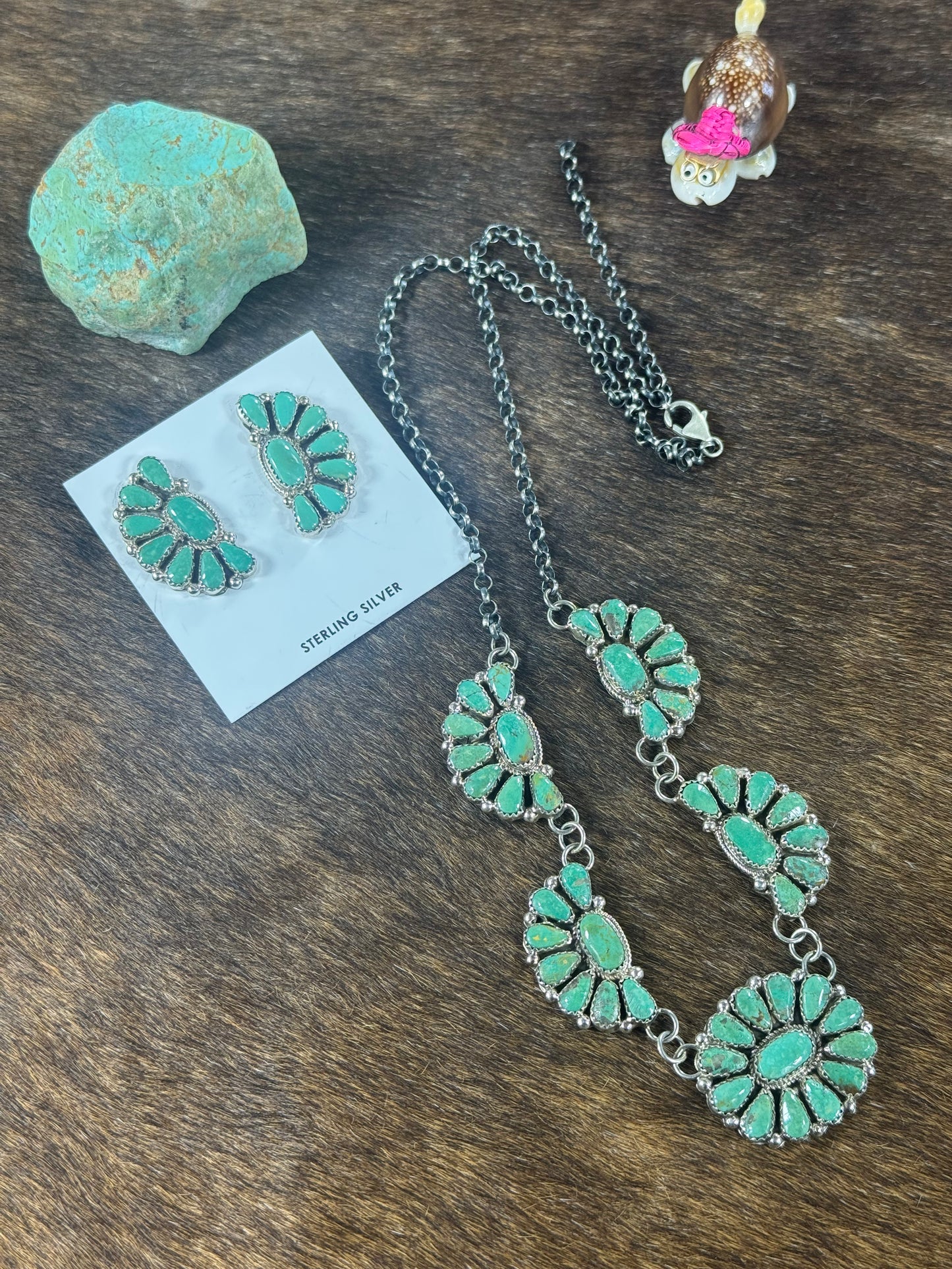 Half Cluster Lariat Necklace