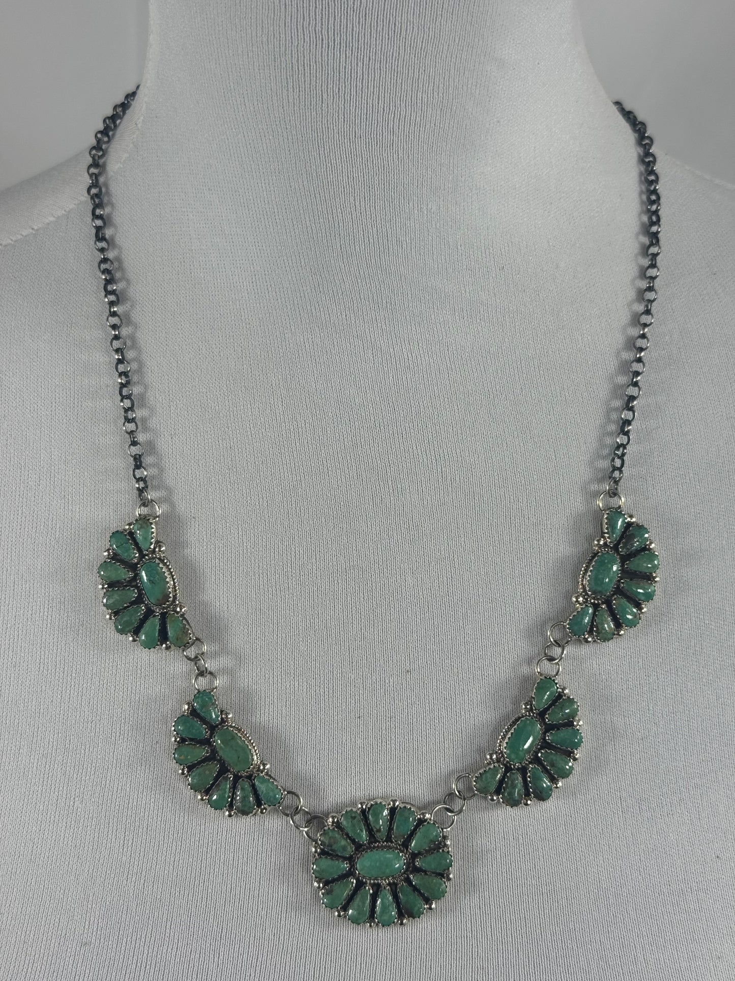 Half Cluster Lariat Necklace