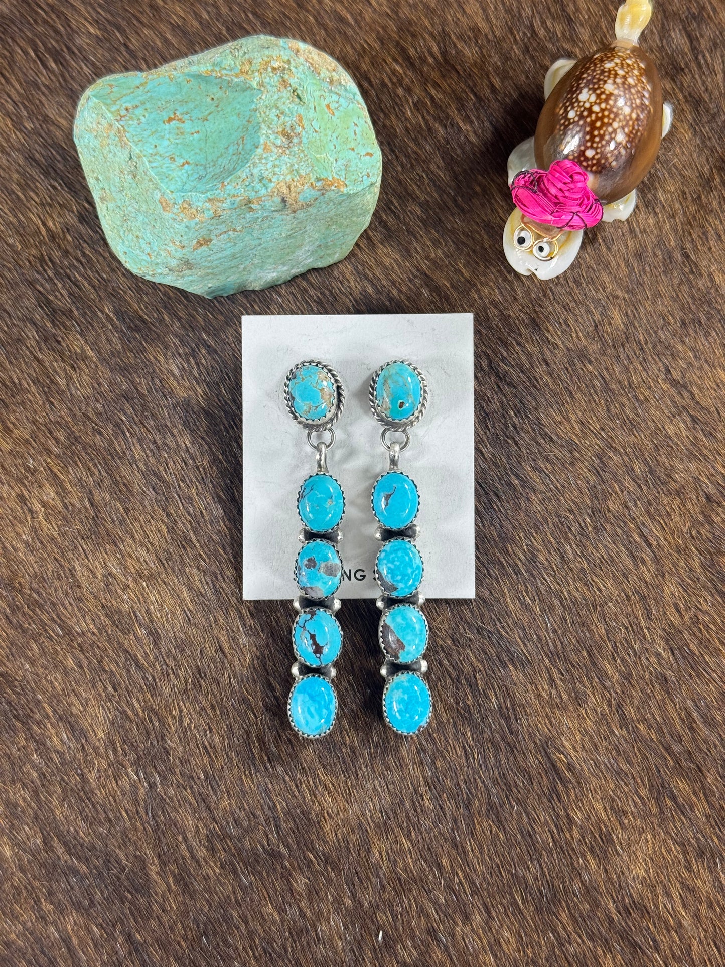 Kingman Turquoise Dangle Earring