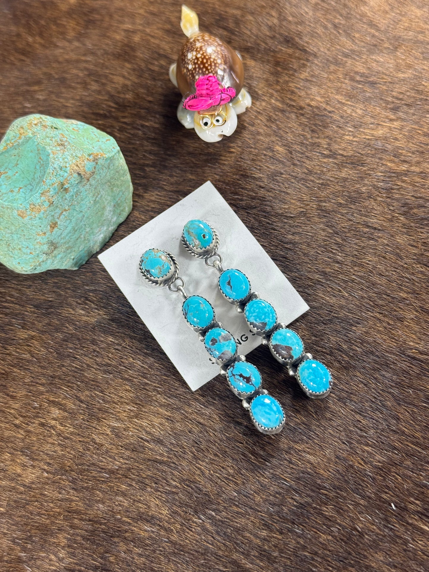 Kingman Turquoise Dangle Earring