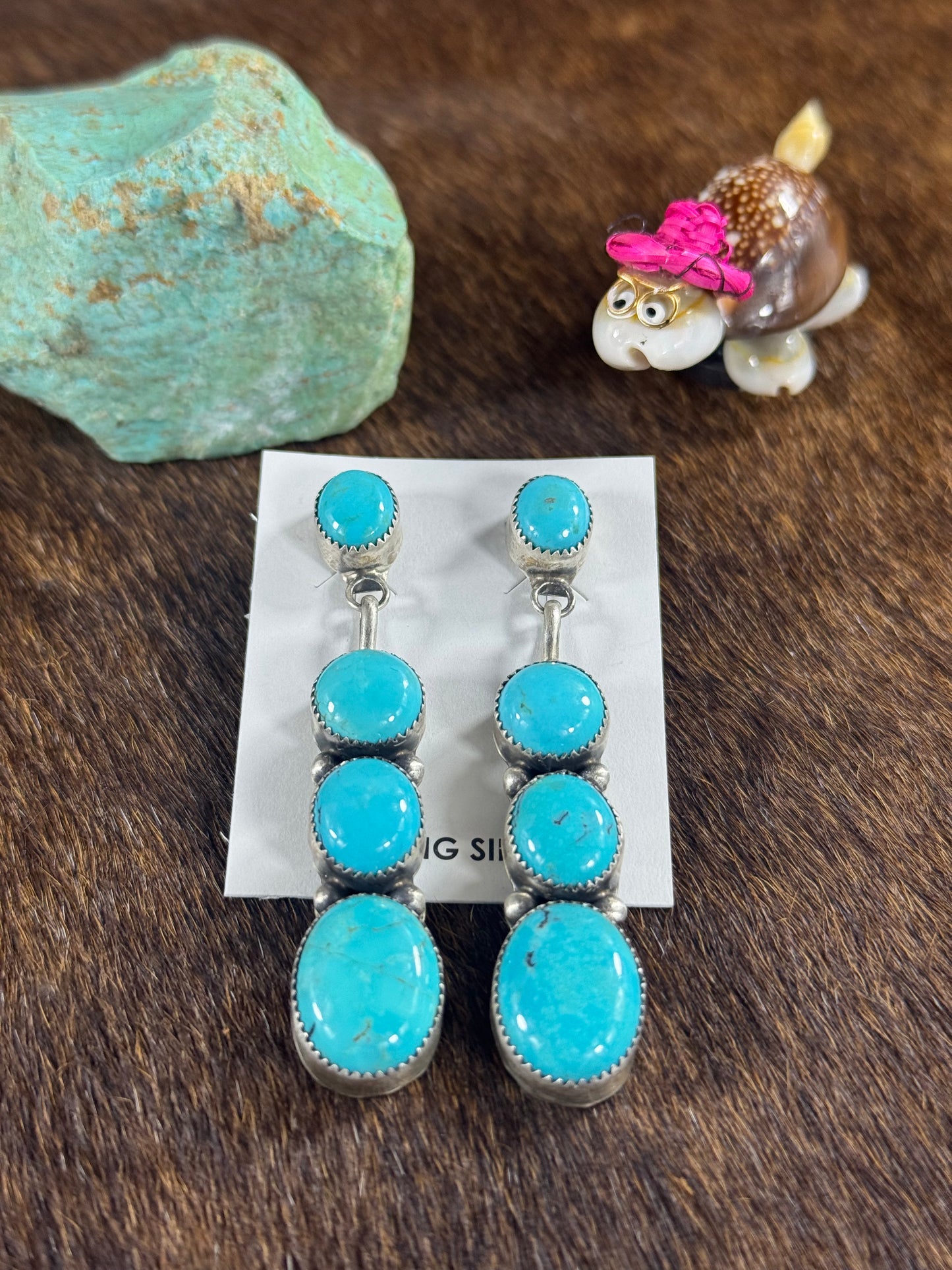 Kingman Turquoise Dangle Earring