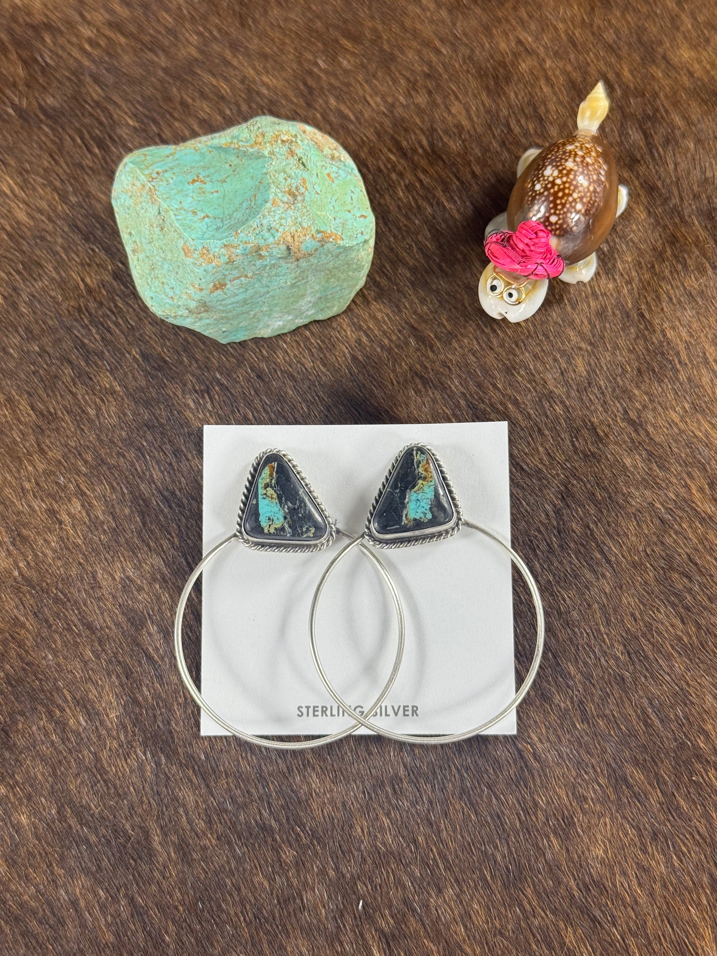 Black Jack Hoop Earring