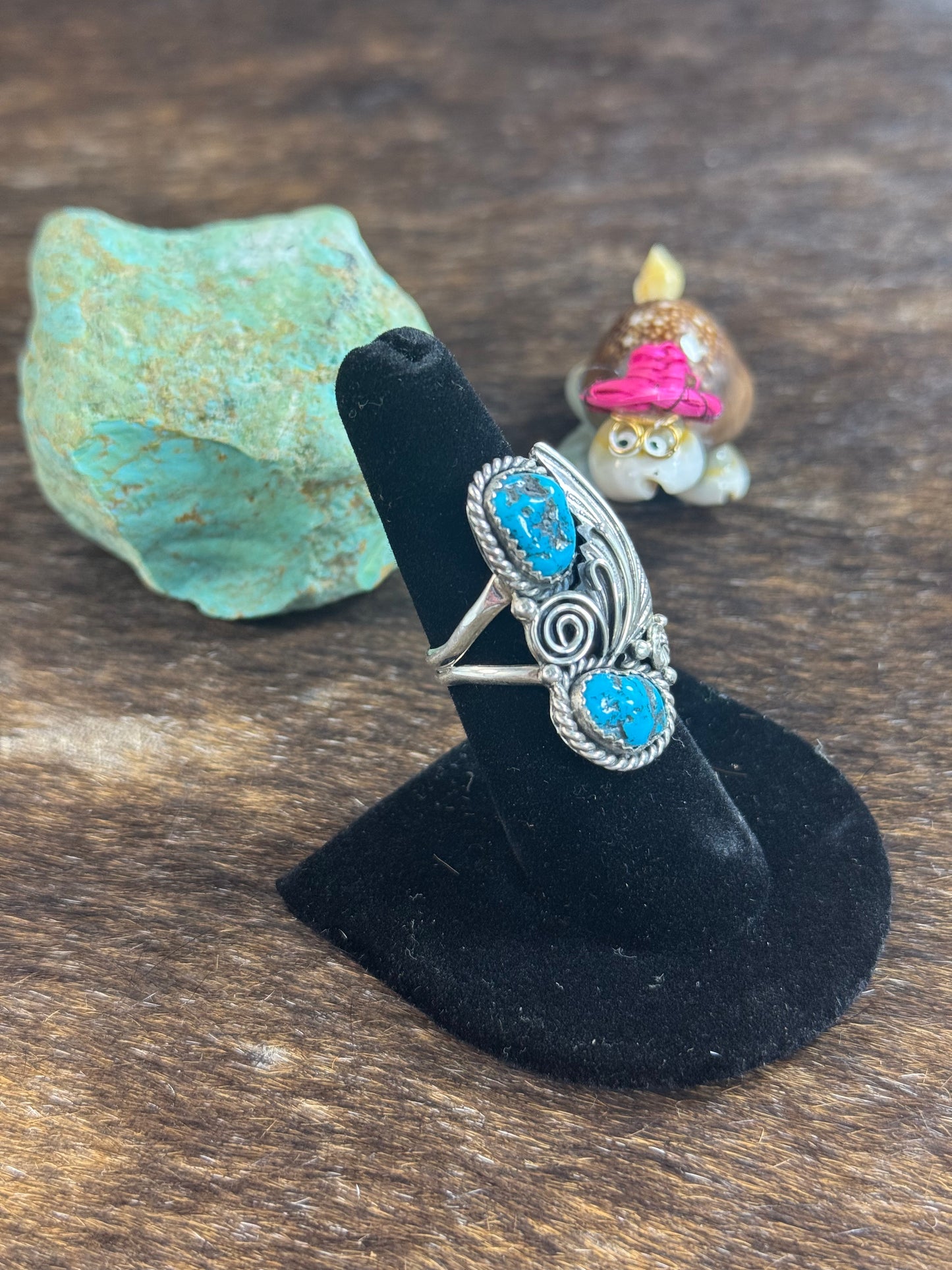 Sleeping Beauty Feather Ring