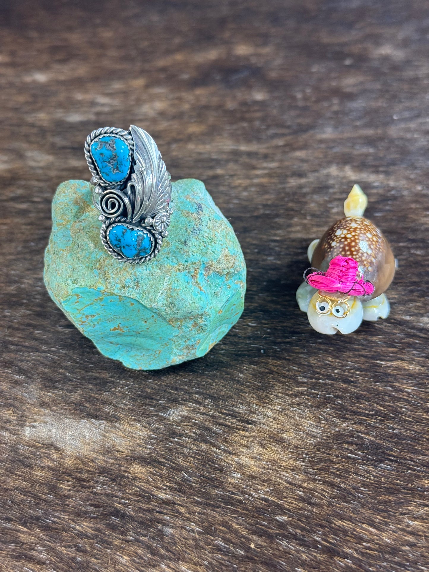 Sleeping Beauty Feather Ring