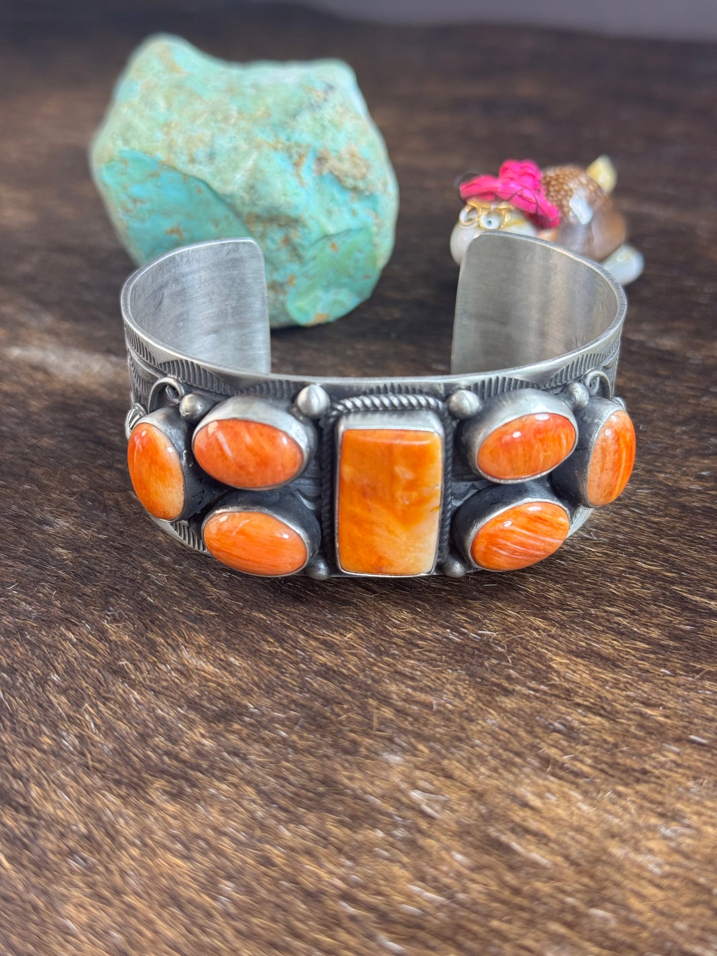 Orange Spiny Cuff