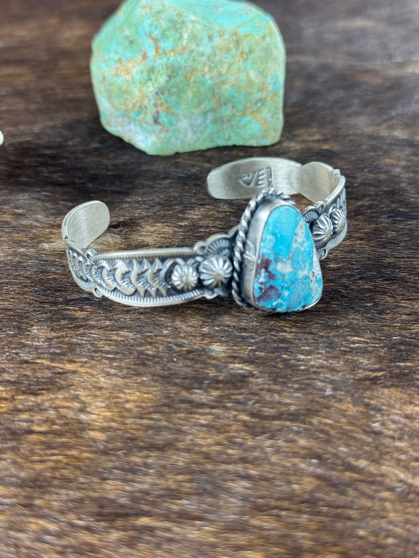 Blue Compitos Stamp Cuff