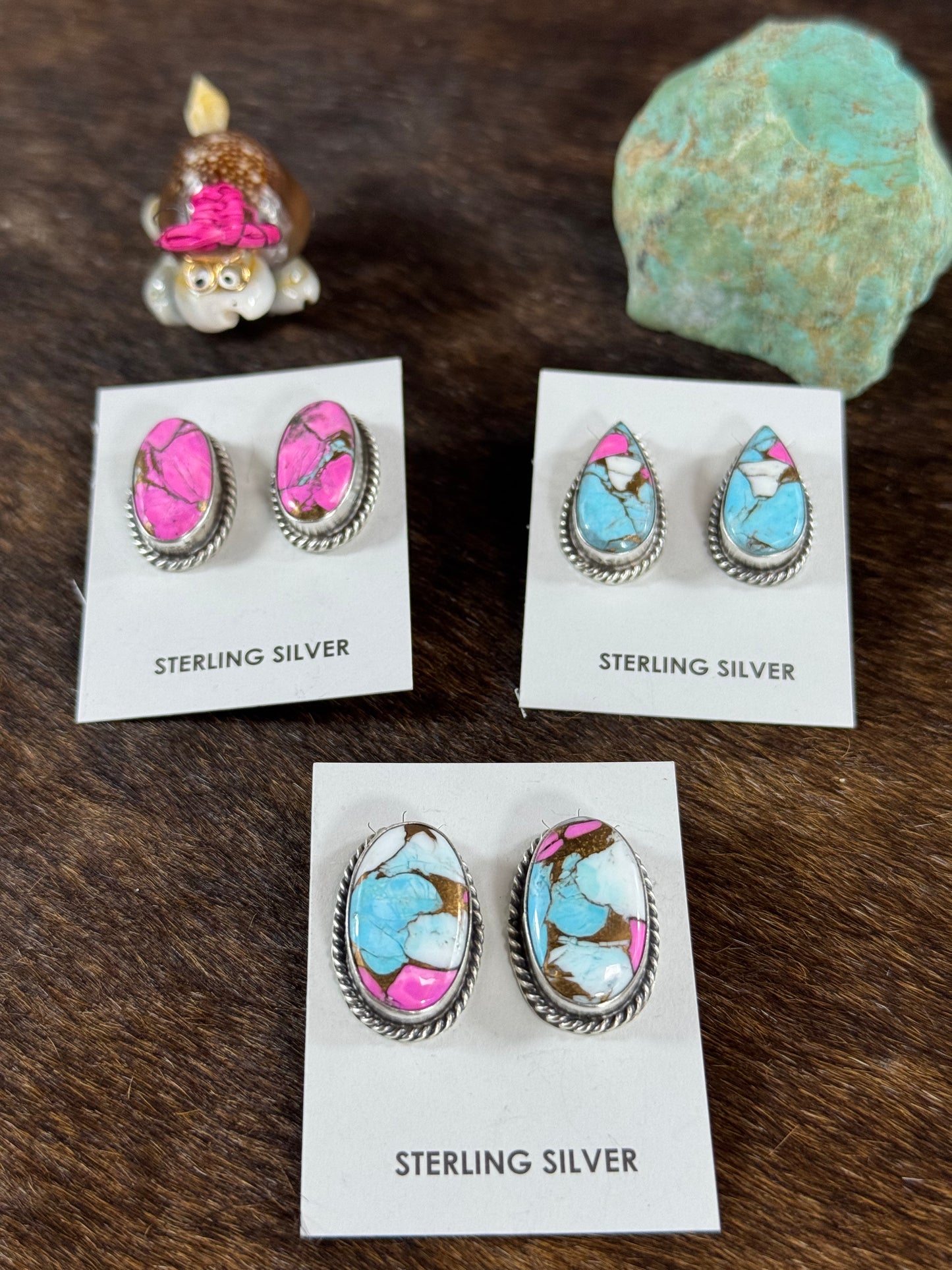 Cotton Candy Stud Earring