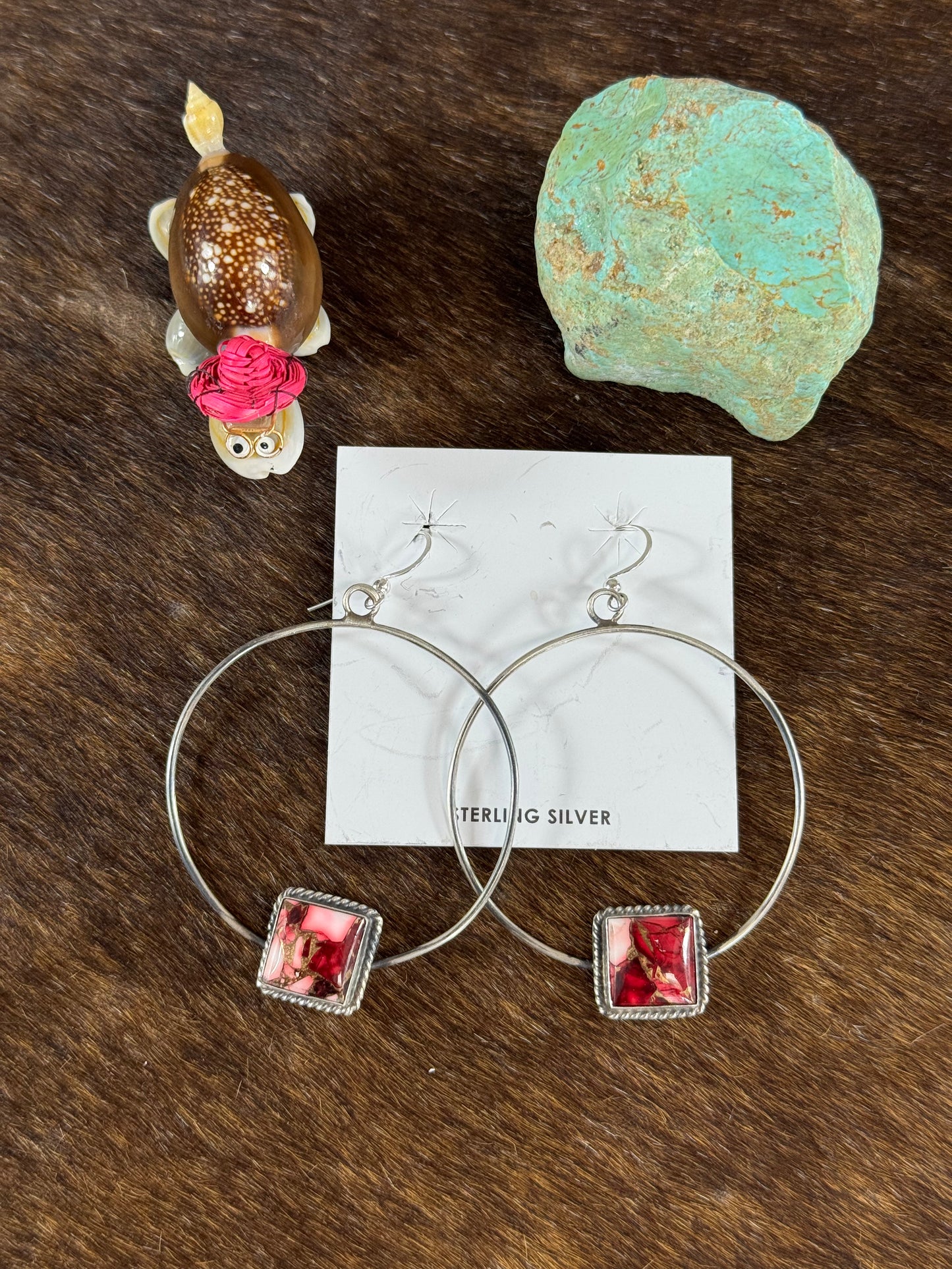 Dahlia Rose Hoop Earring