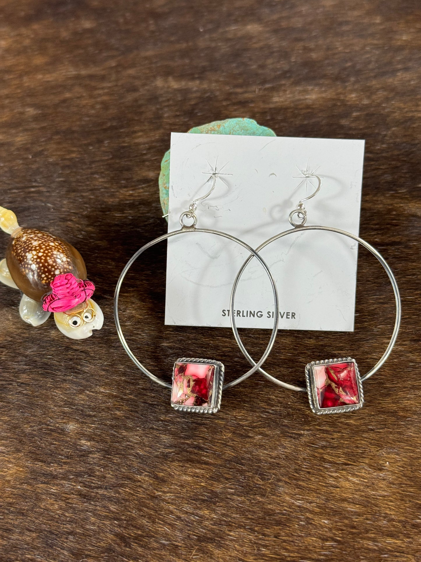 Dahlia Rose Hoop Earring