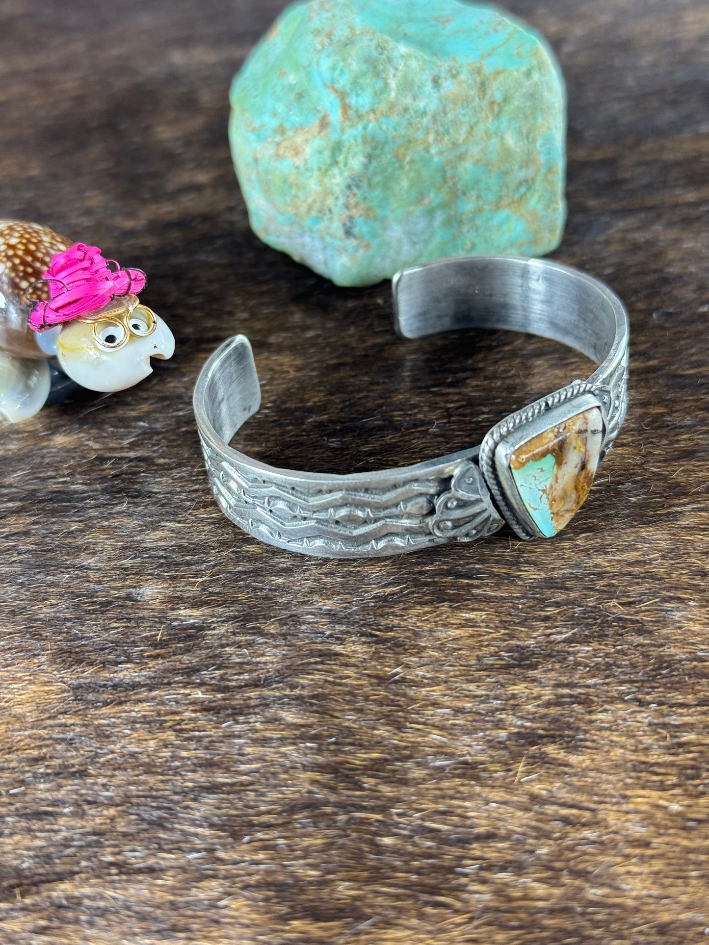 Kingman Turquoise freeform Cuff