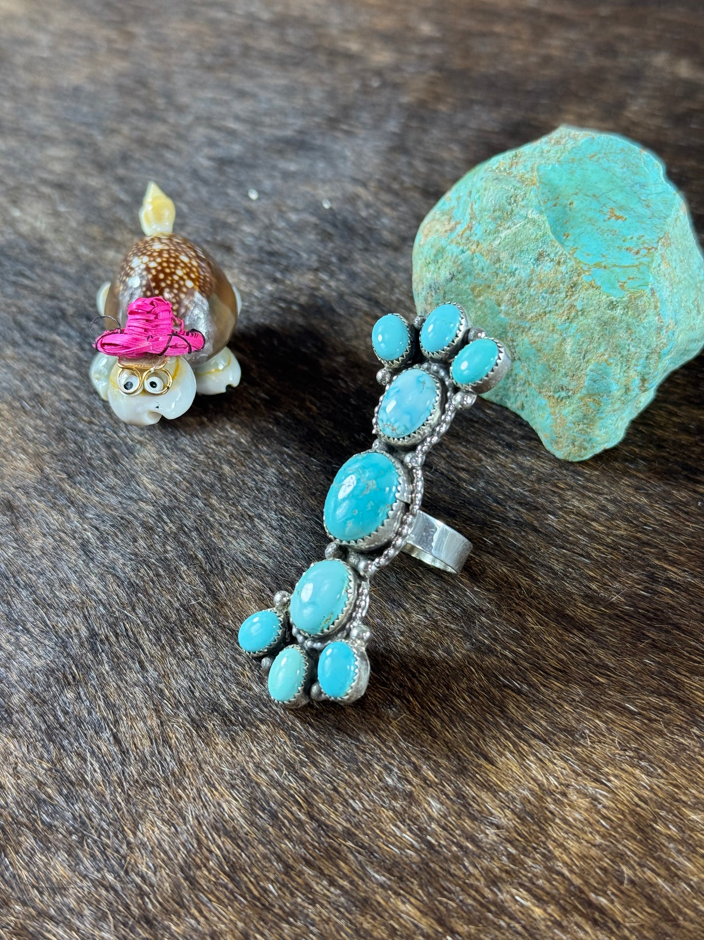 Turquoise Bow Tie Ring