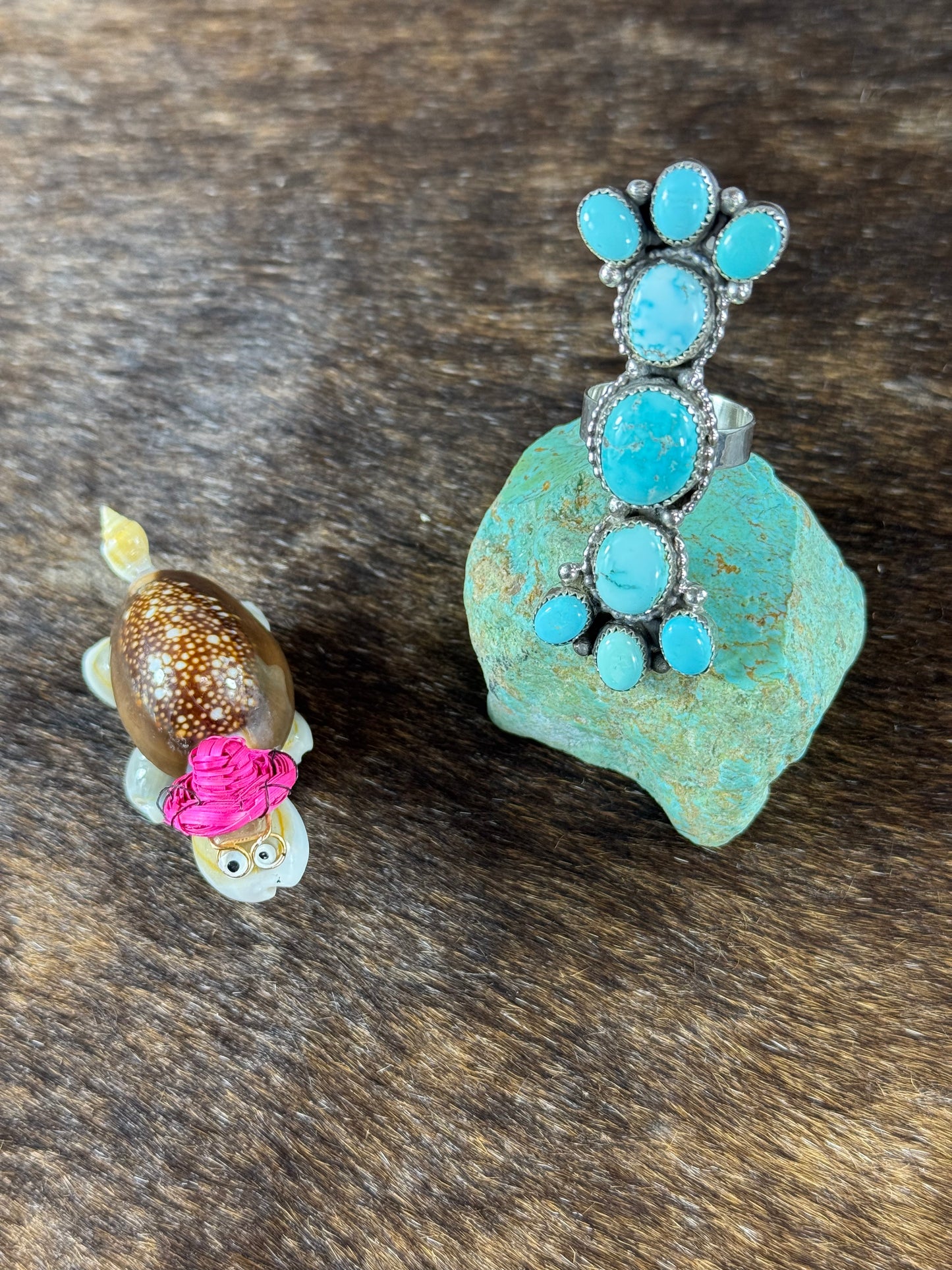 Turquoise Bow Tie Ring