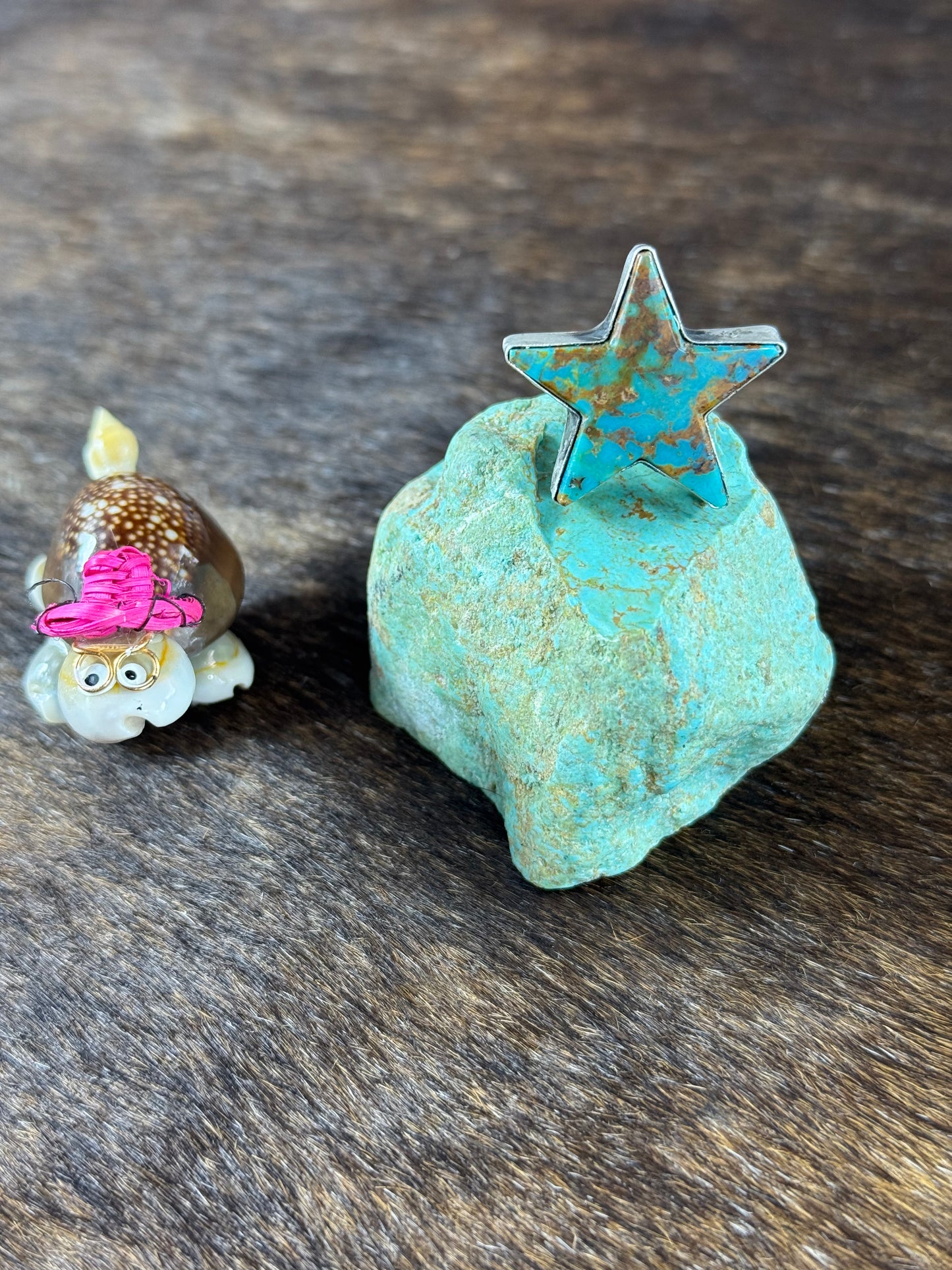 Kingman Turquoise Star Ring