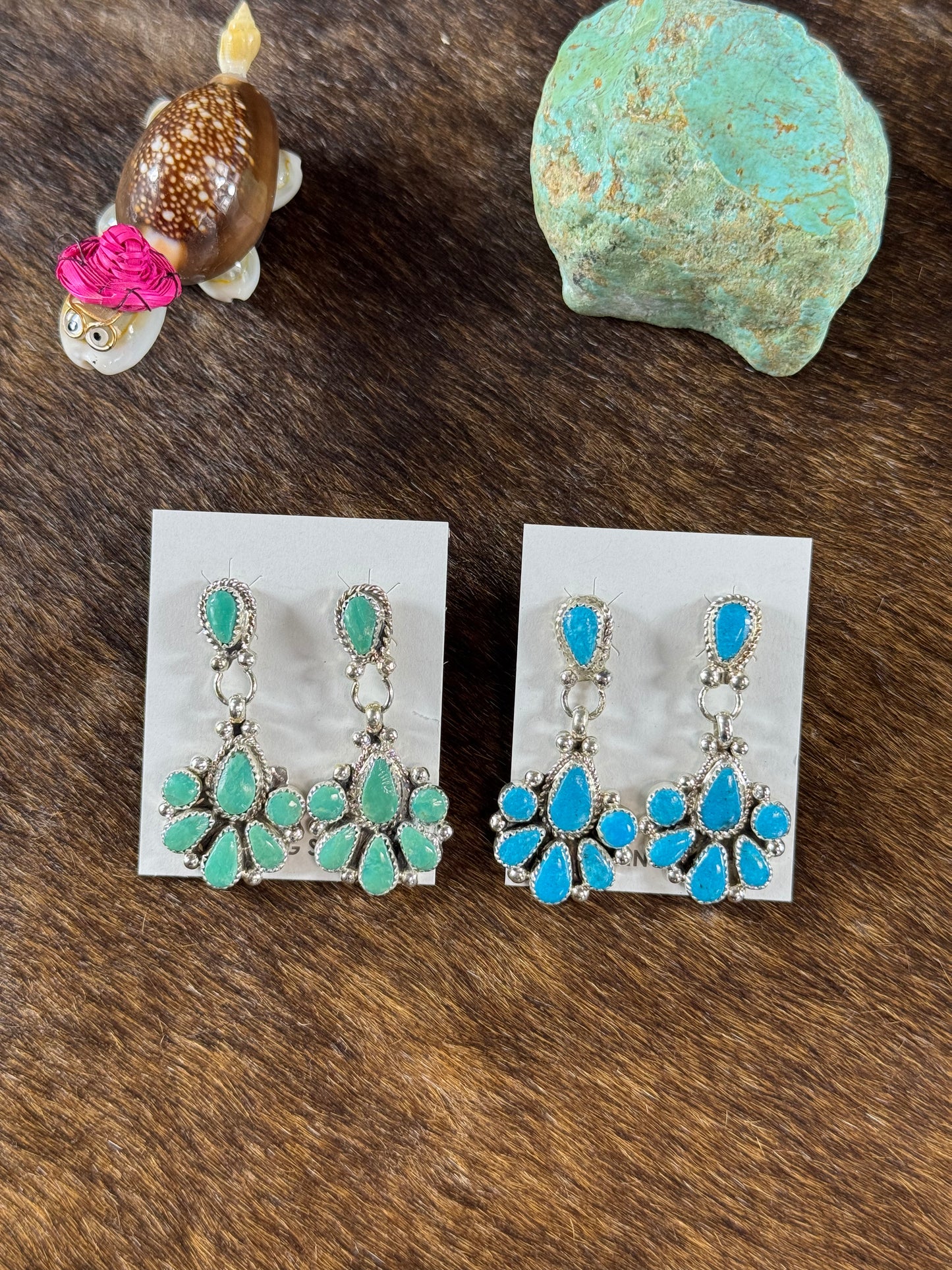 Kingman Turquoise Dangle Earring