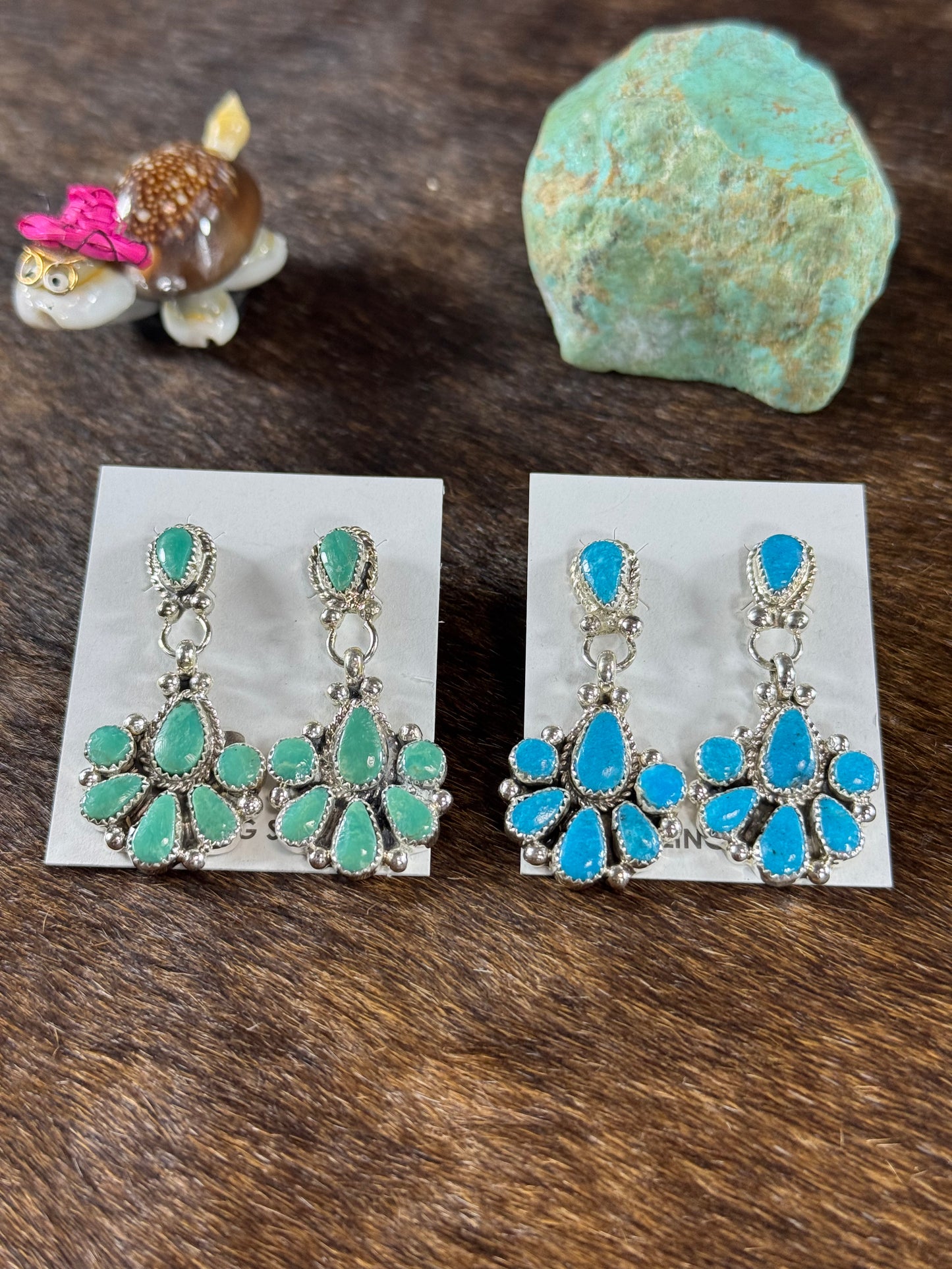 Kingman Turquoise Dangle Earring