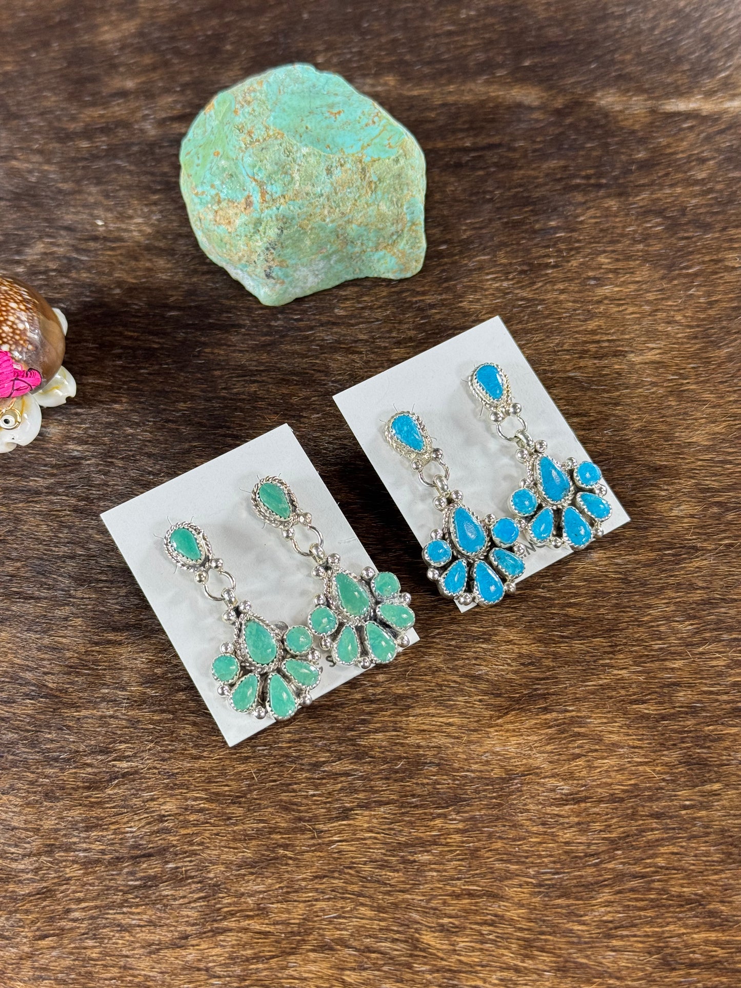 Kingman Turquoise Dangle Earring