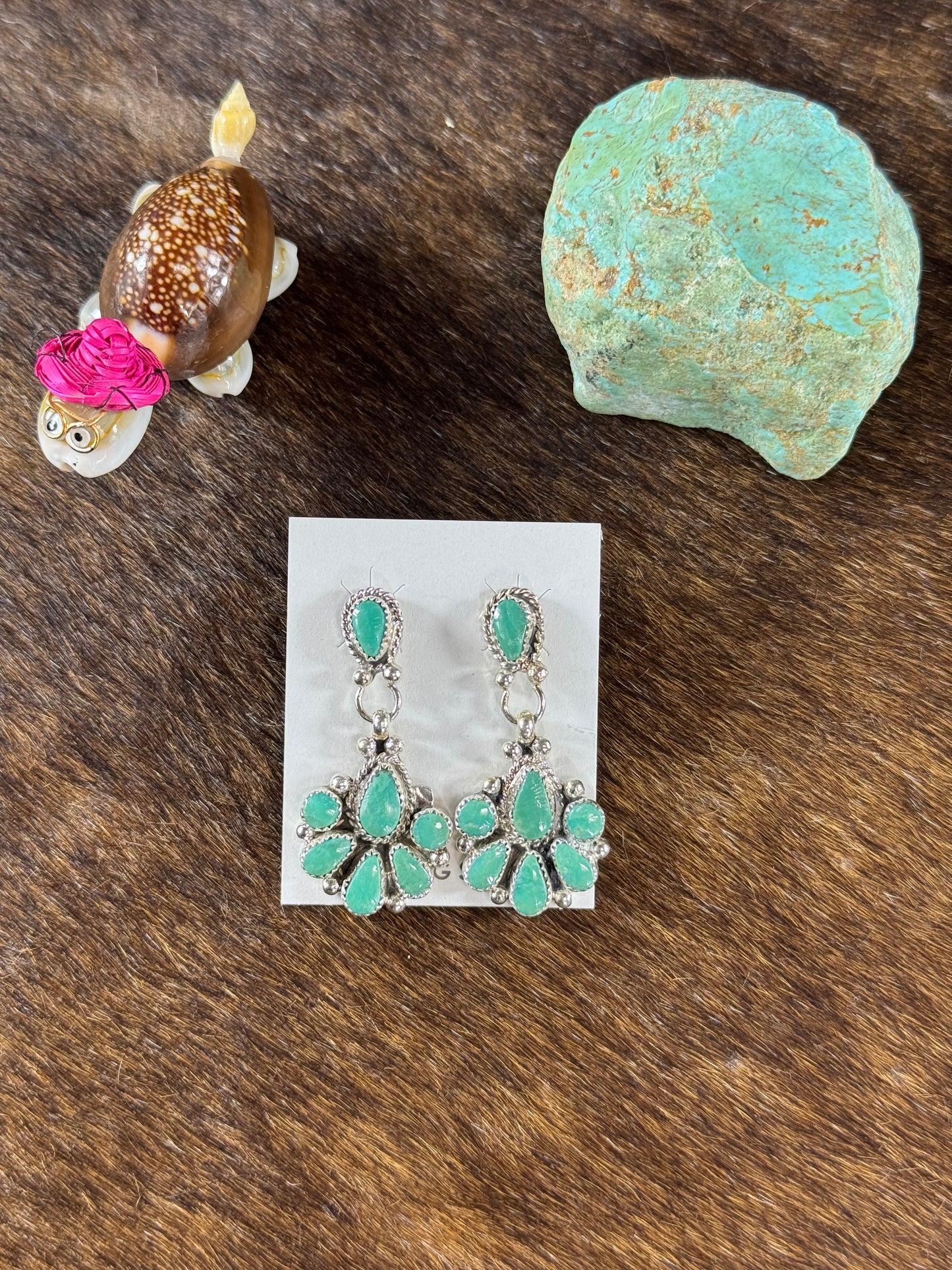 Kingman Turquoise Dangle Earring