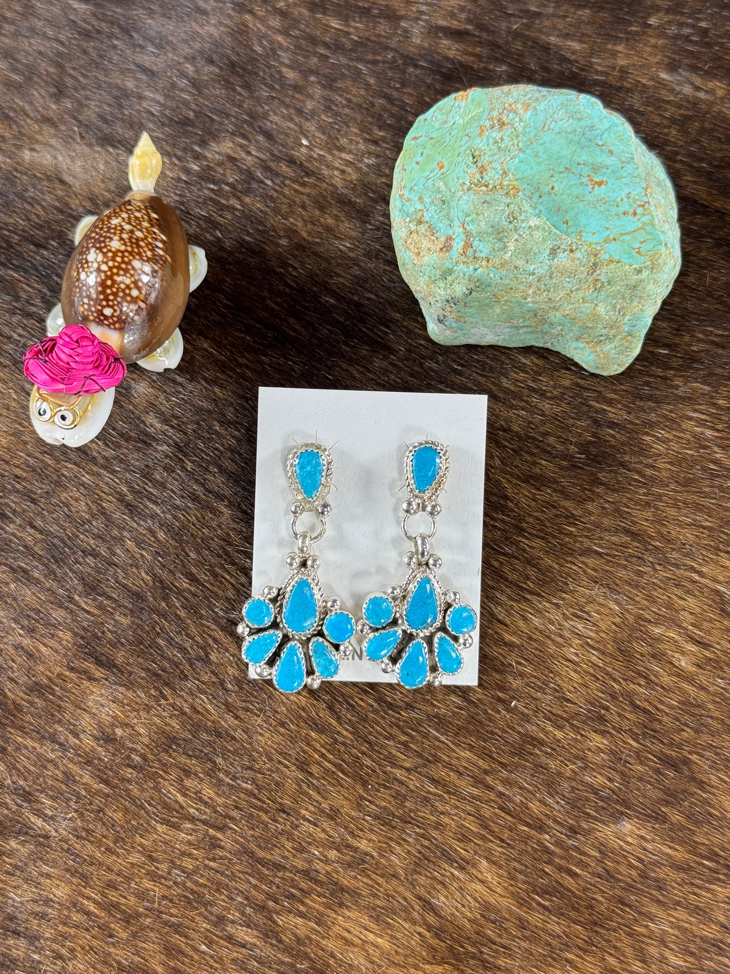 Kingman Turquoise Dangle Earring