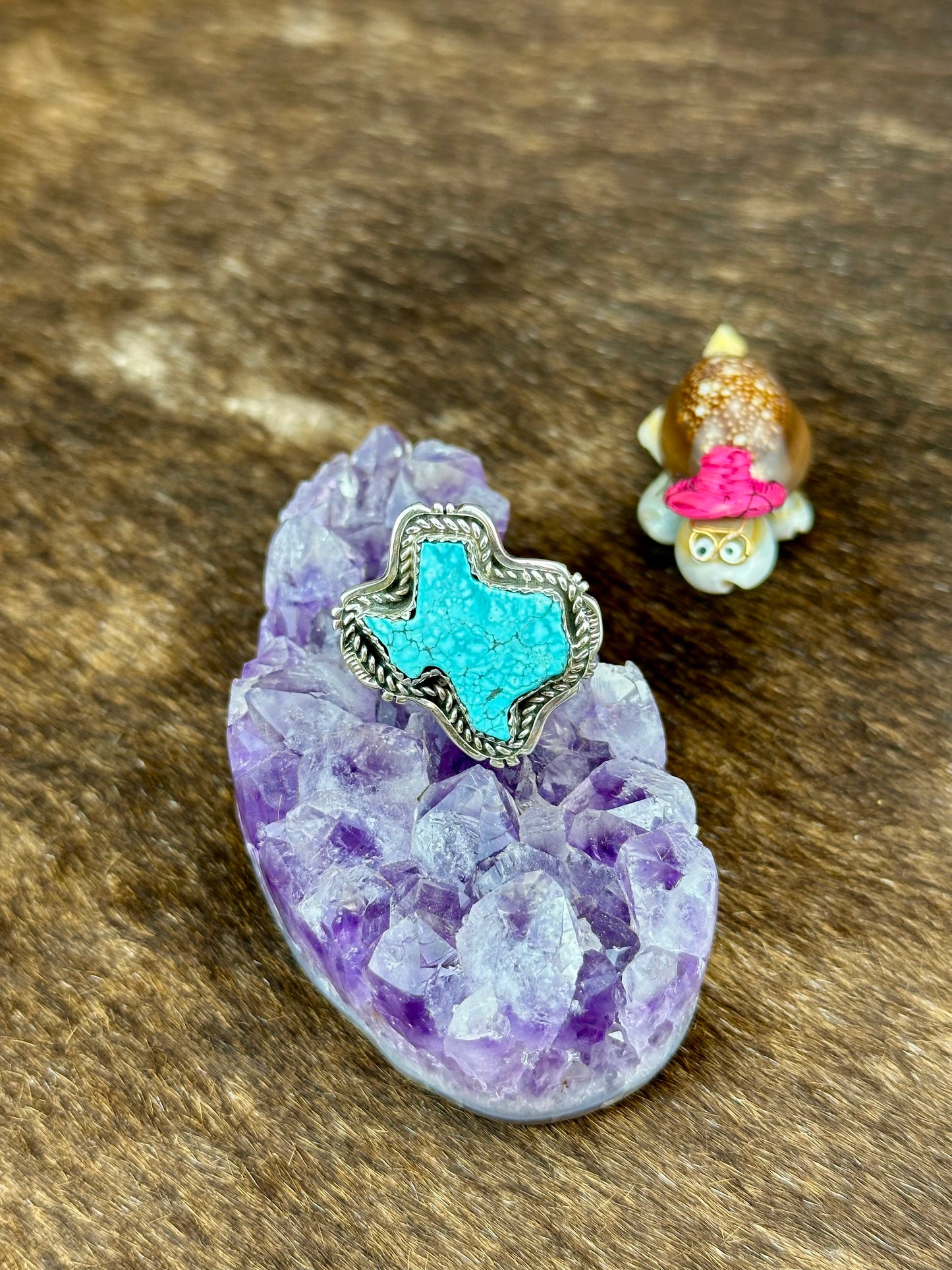 Kingman Turquoise Sterling SIlver Texas Ring