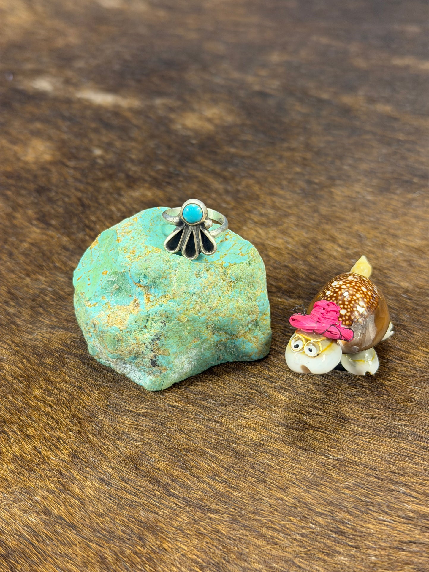 Kingman Turquoise Fan Ring