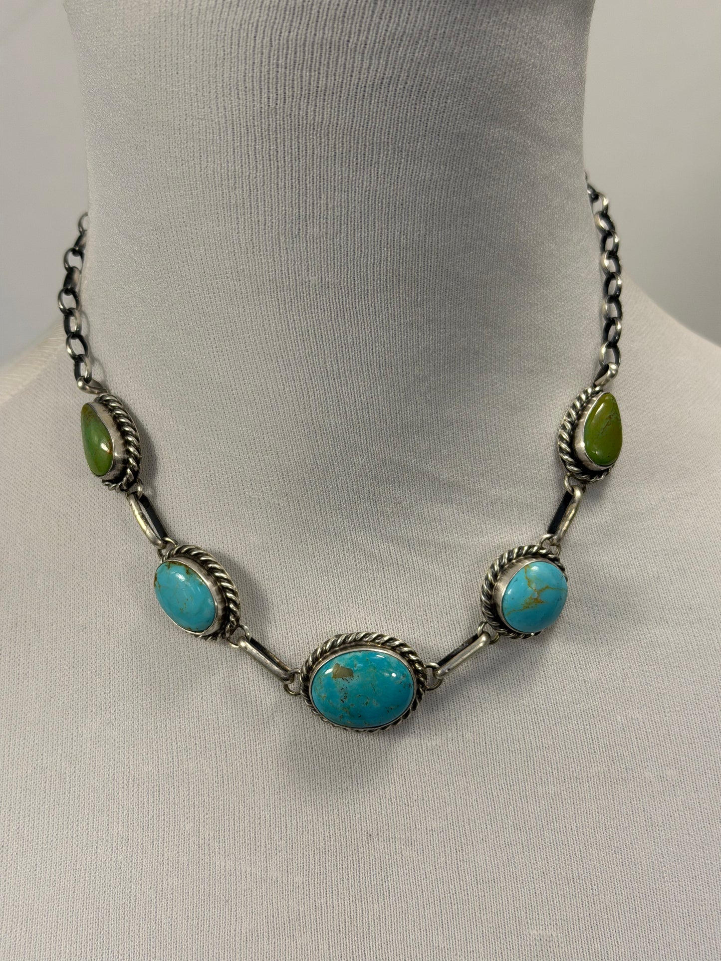Kingman Turquoise Choker Necklace