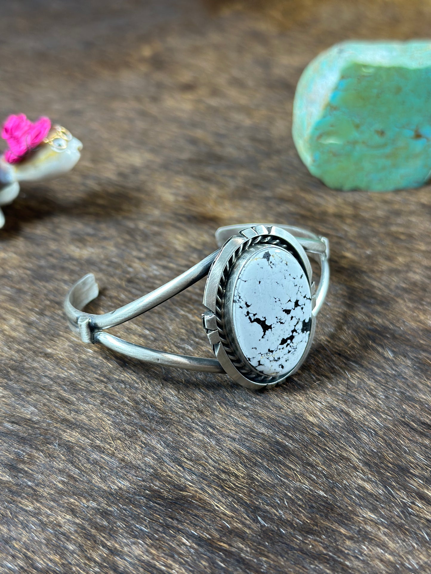 White Buffalo Cuff