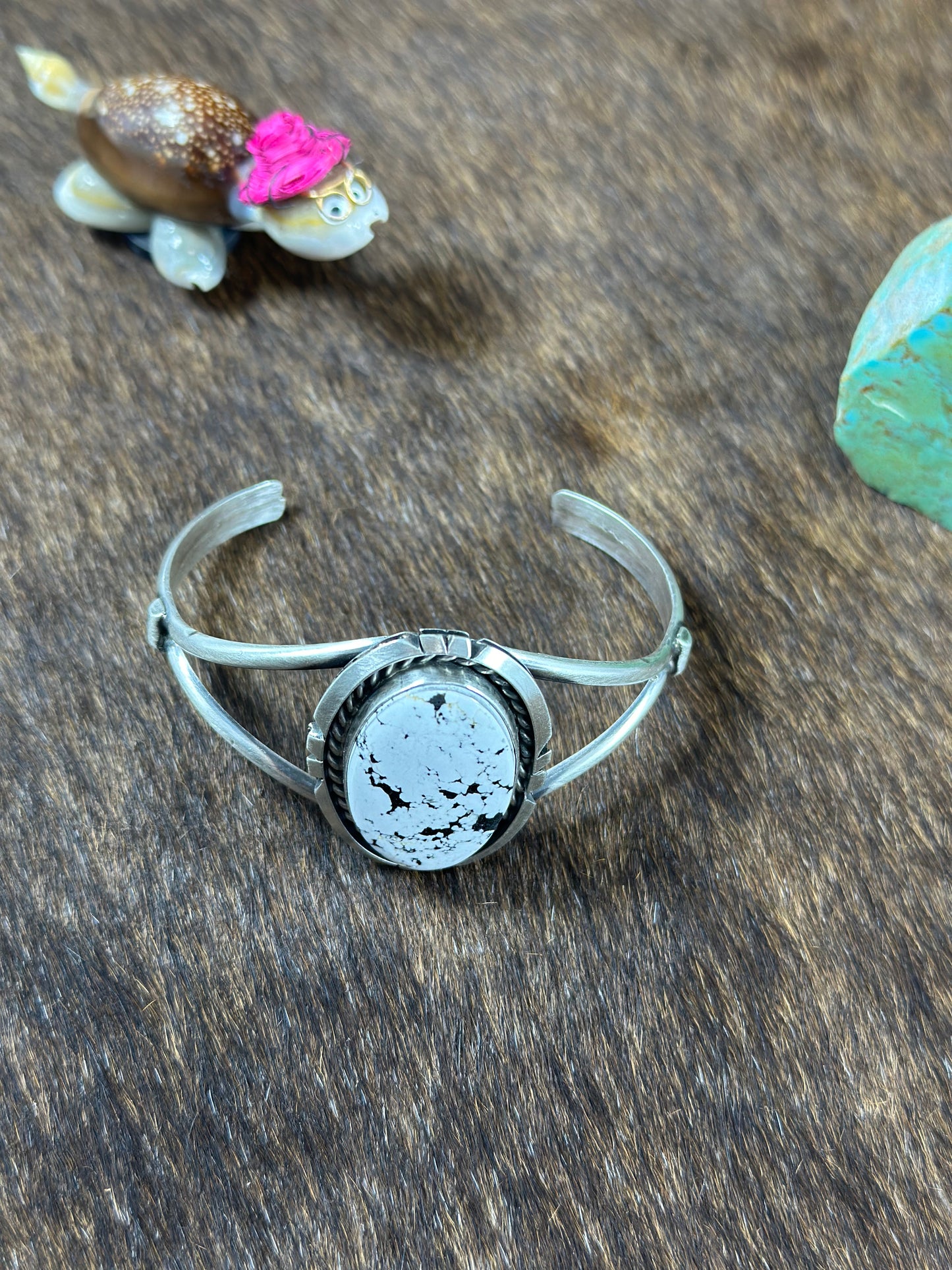 White Buffalo Cuff