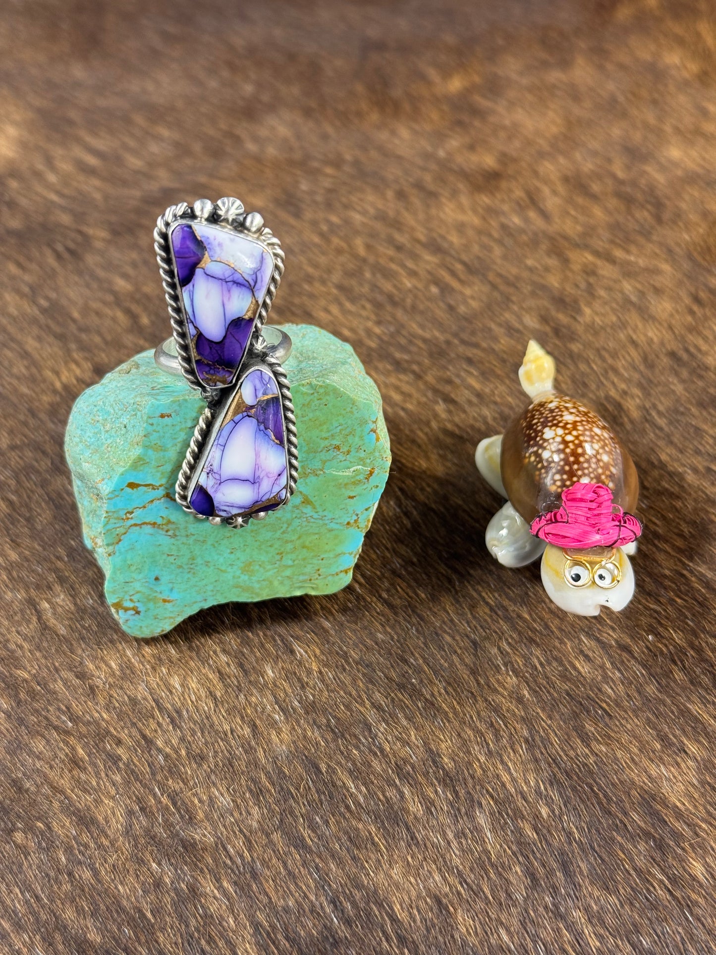 Two Stone Lavender Ring