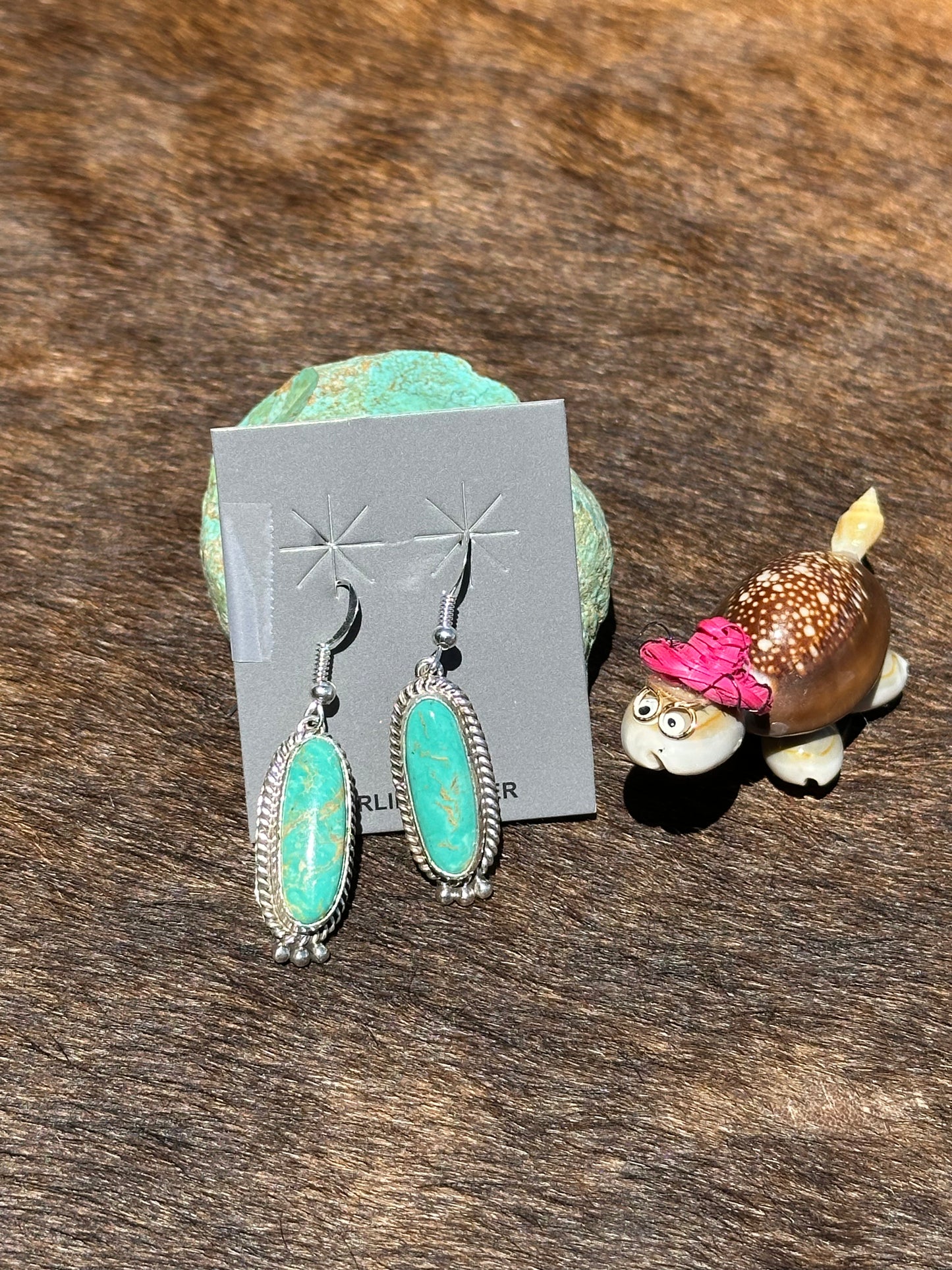 Kingman Oval Dangle Earring