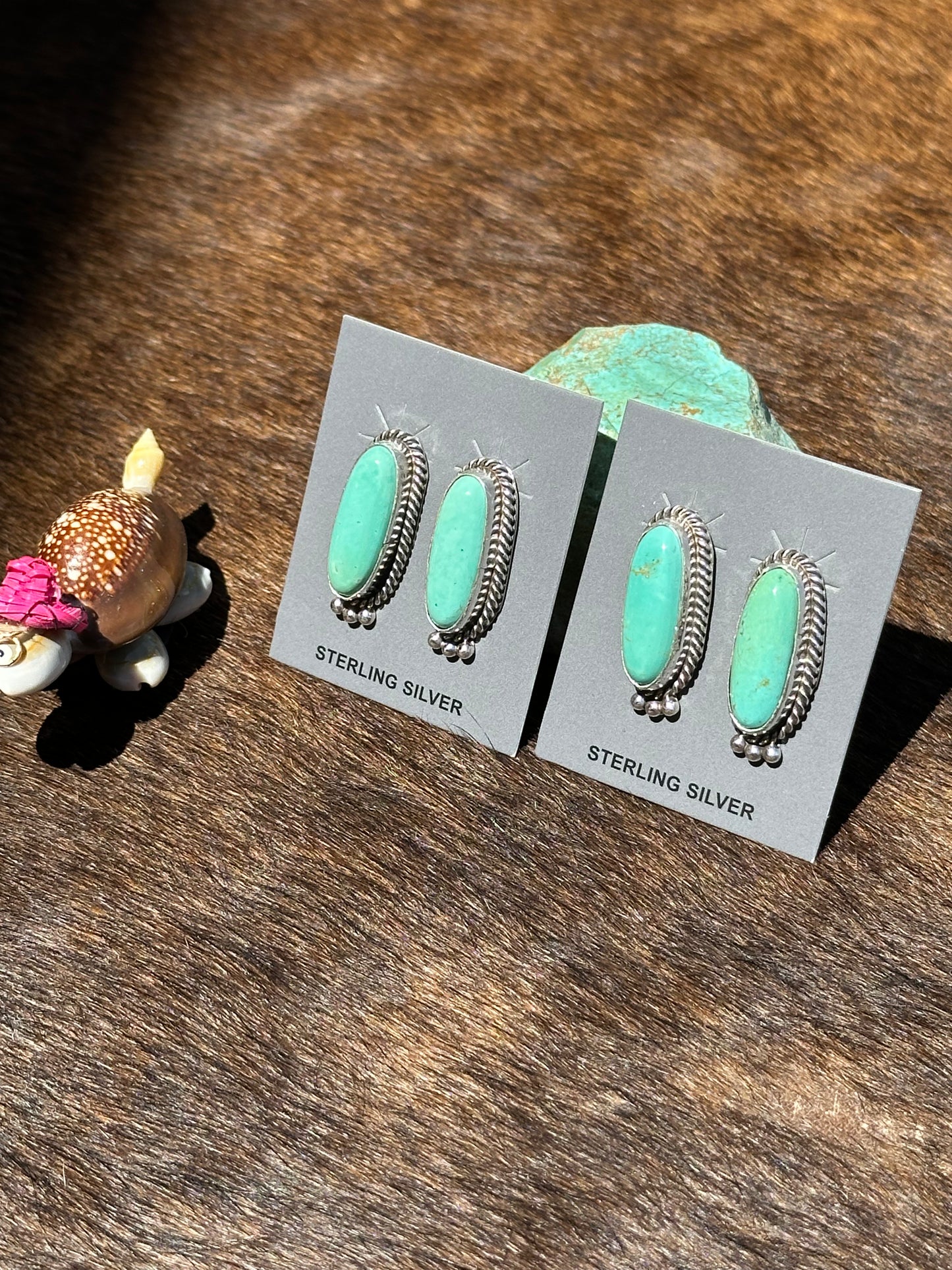 Kingman Oval Post Earring
