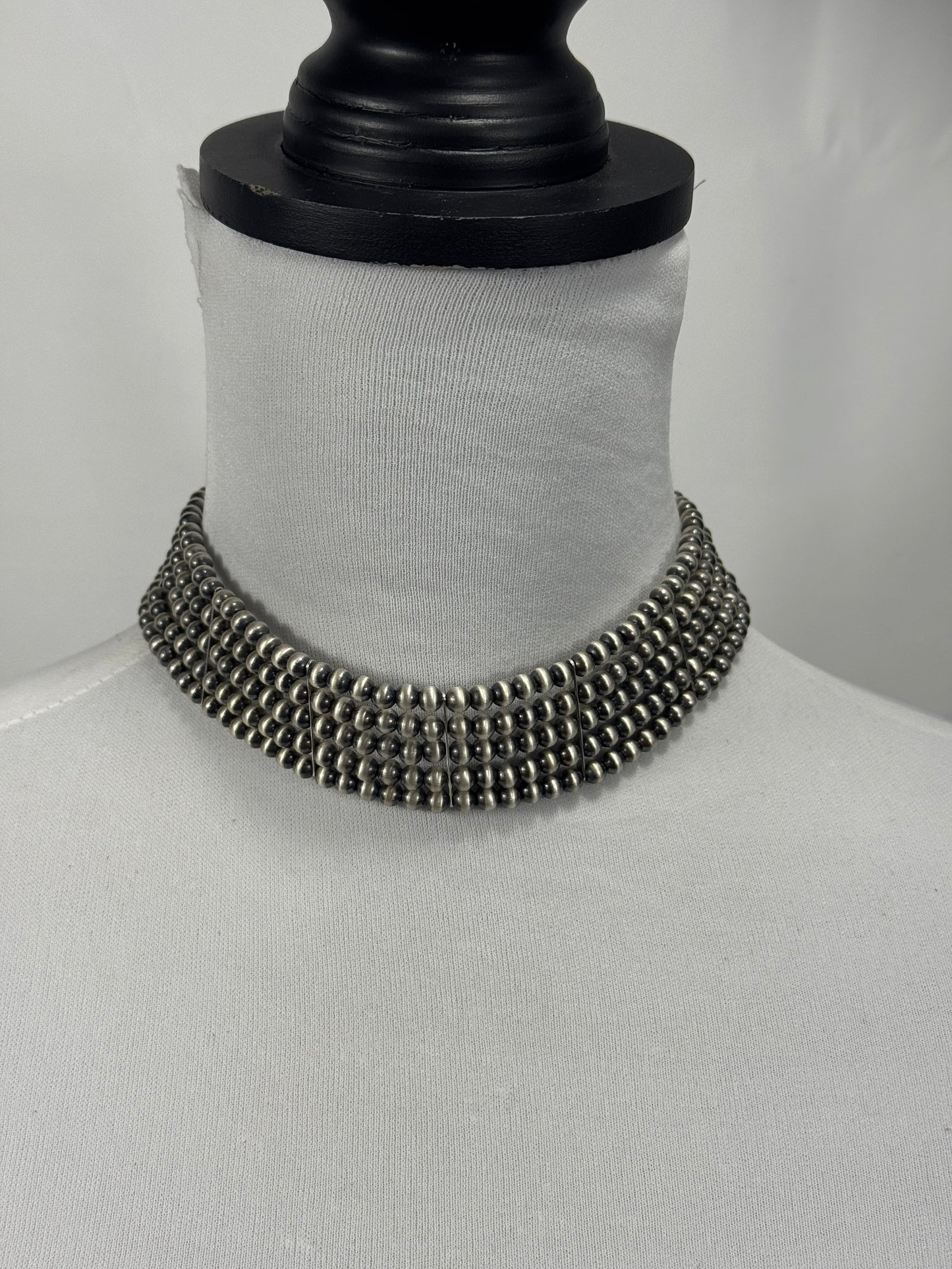 Sterling Silver 5 Strand Chocker