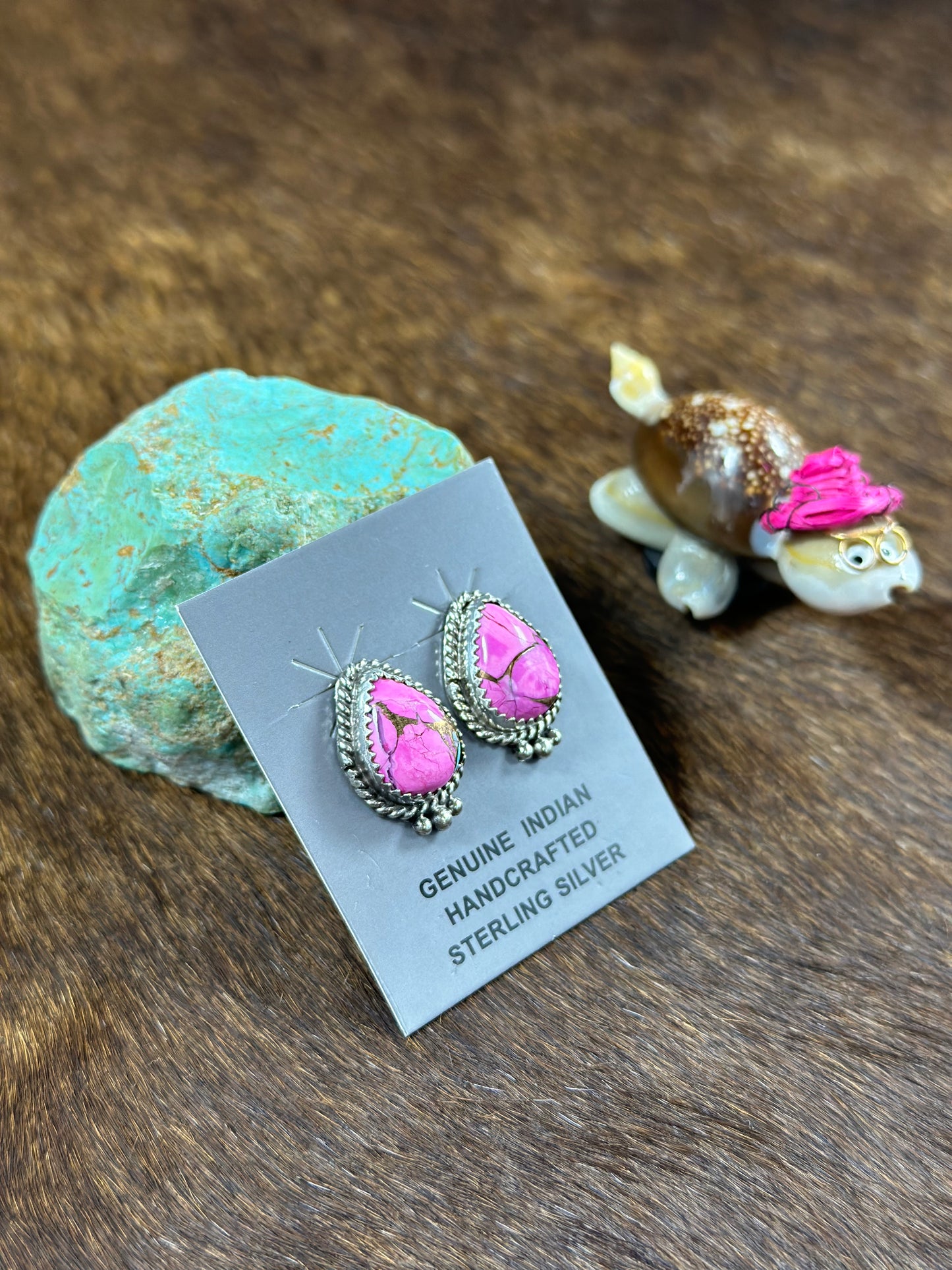 Teardrop Cotton Candy Earring