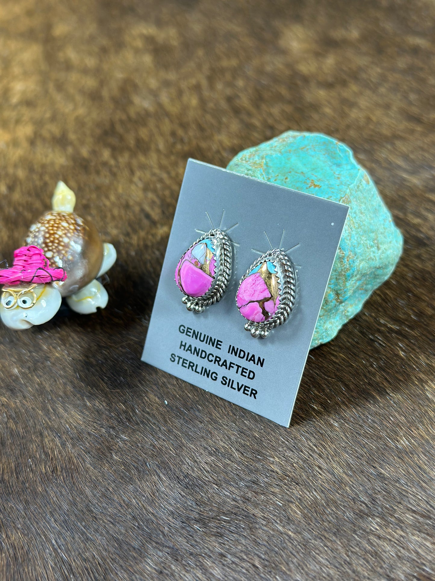 Teardrop Cotton Candy Earring