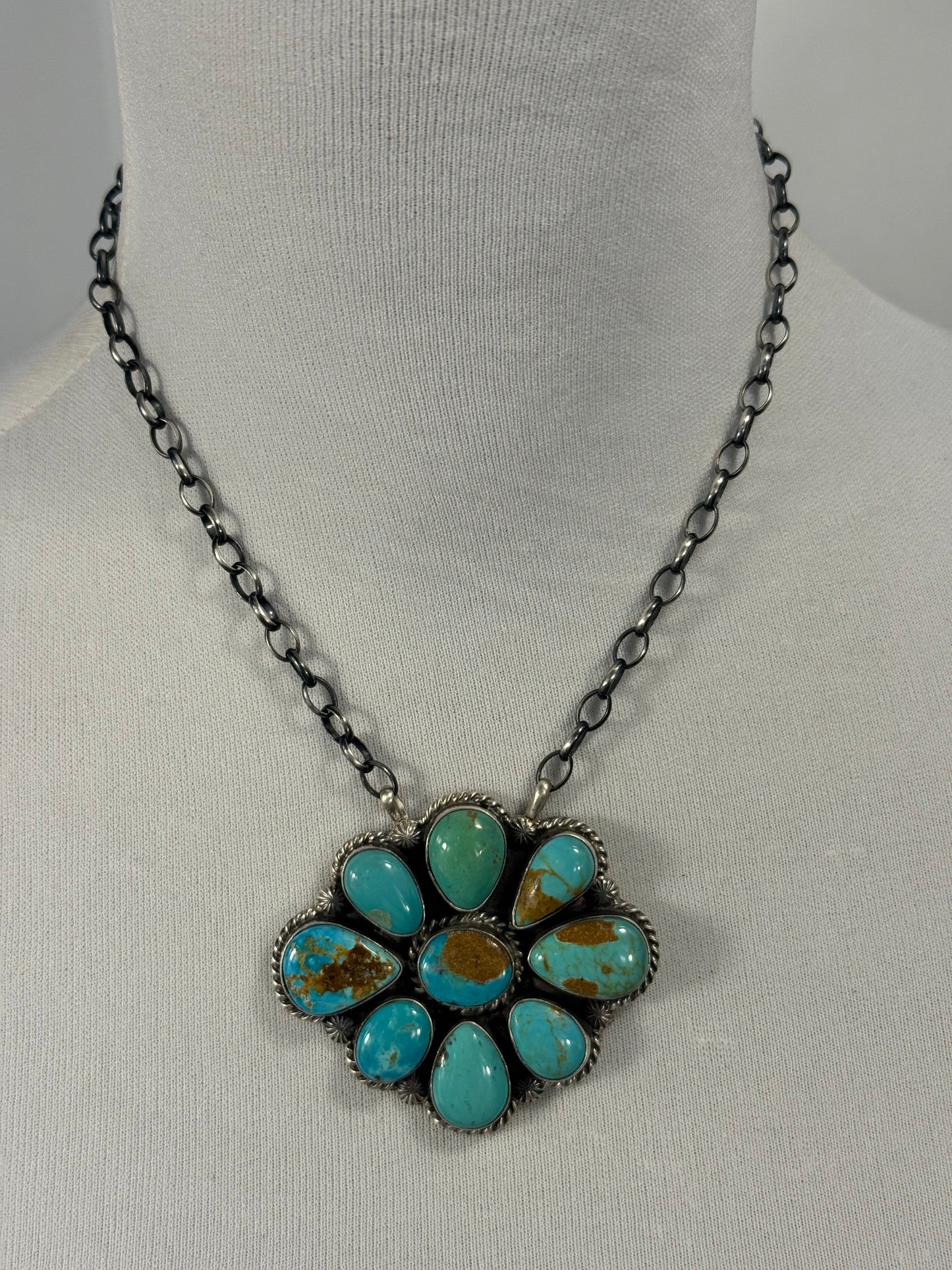 Kingman Cluster Necklace