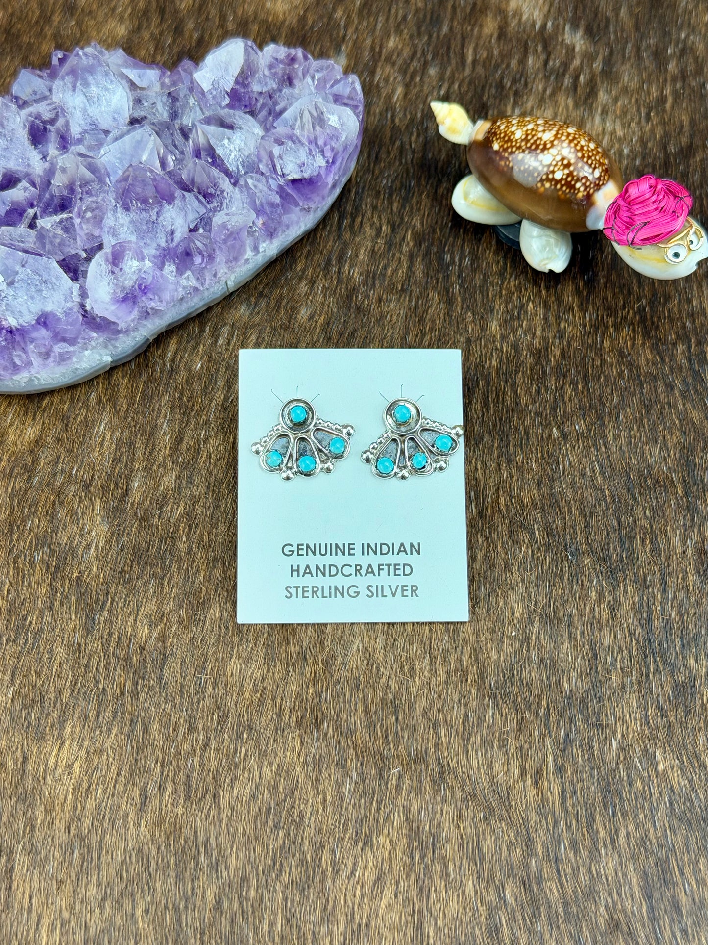 Kingman Turquoise Dress Earrings