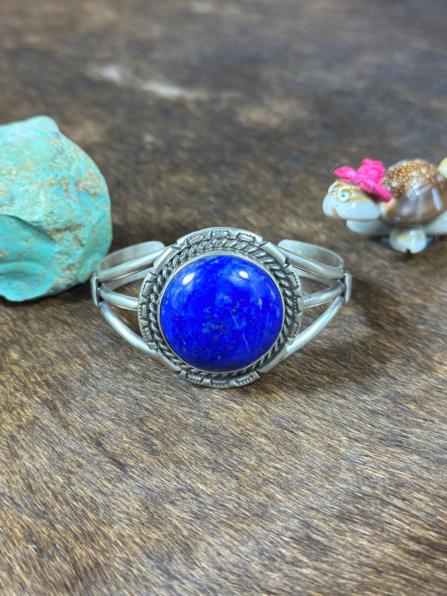 Lapis Circle Bracelet