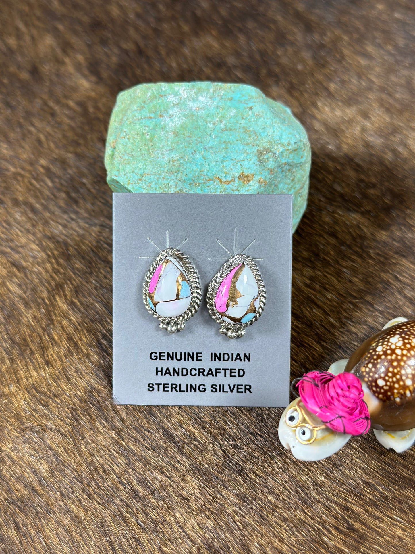 Cotton Candy Teardrop Earring