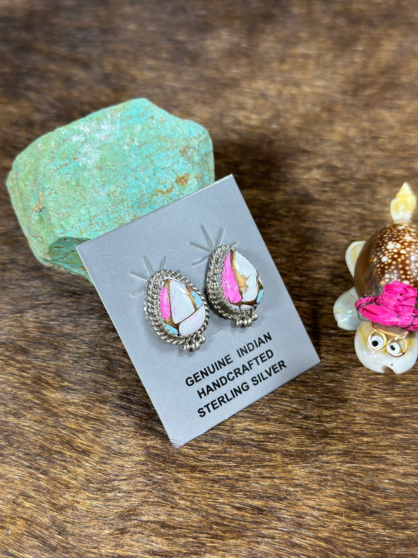 Cotton Candy Teardrop Earring