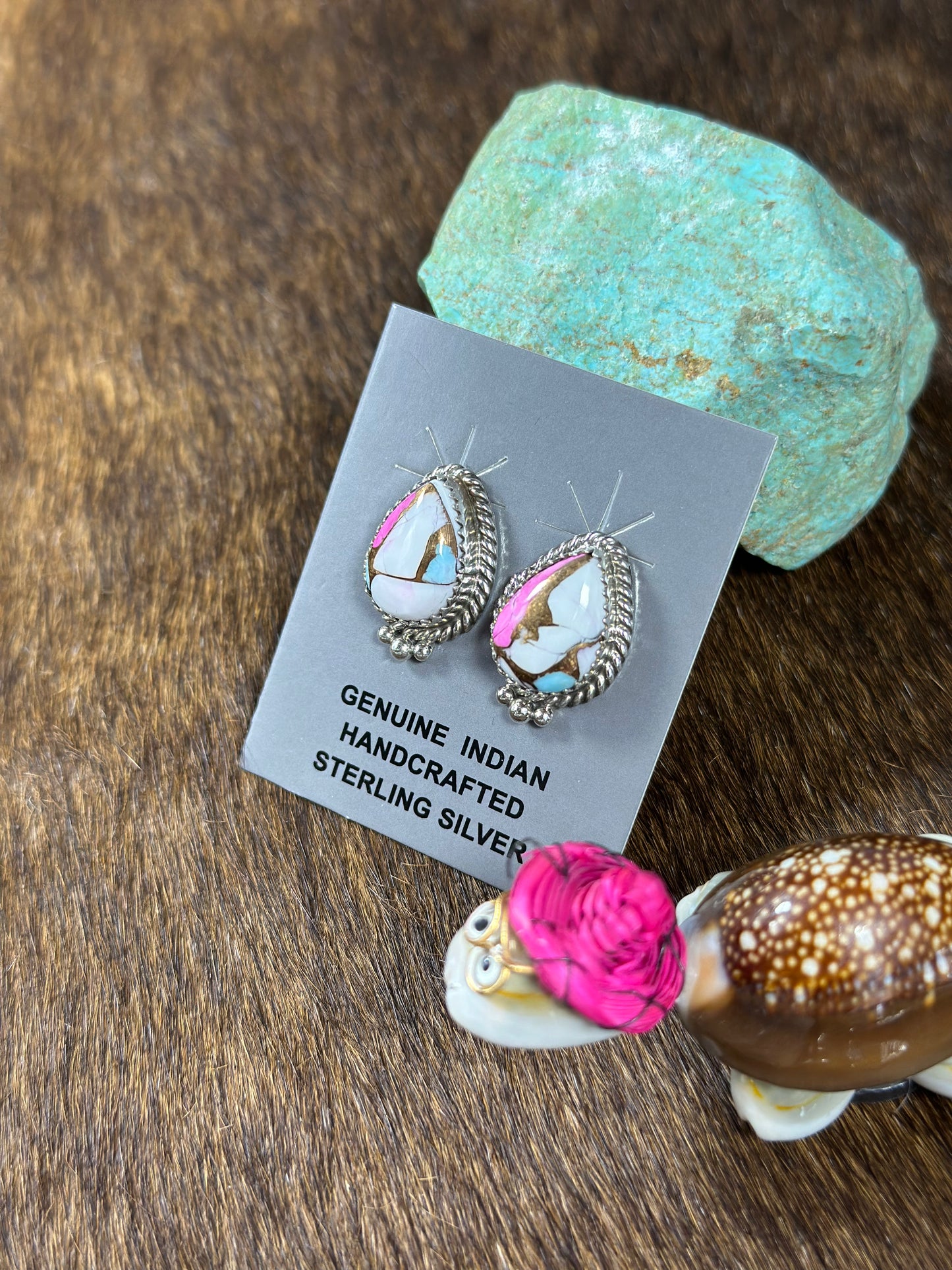 Cotton Candy Teardrop Earring