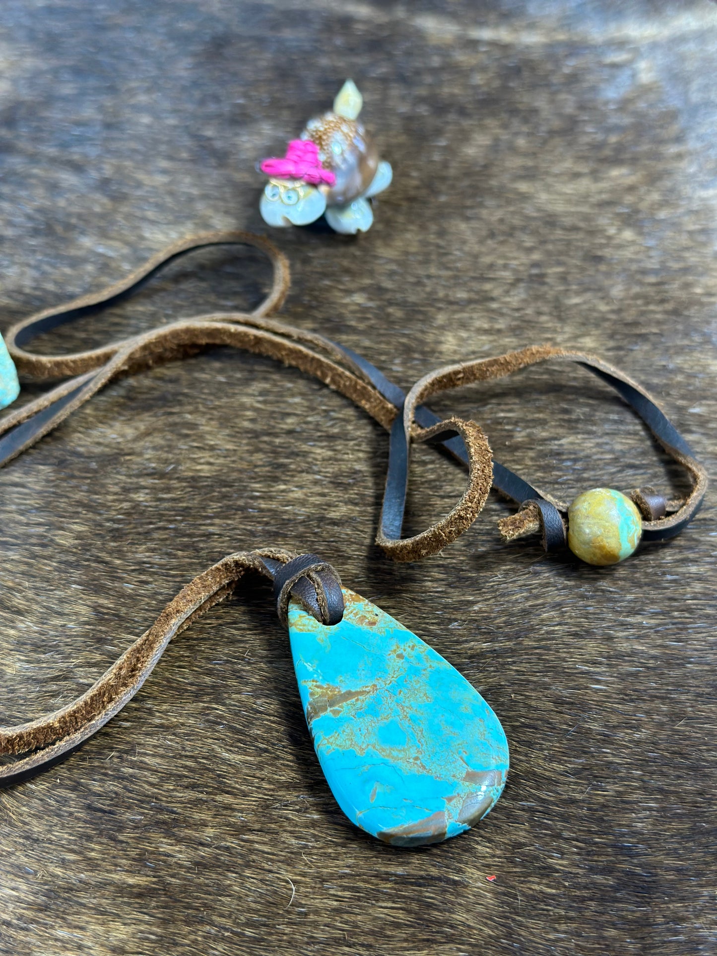 Kingman Leather Necklace