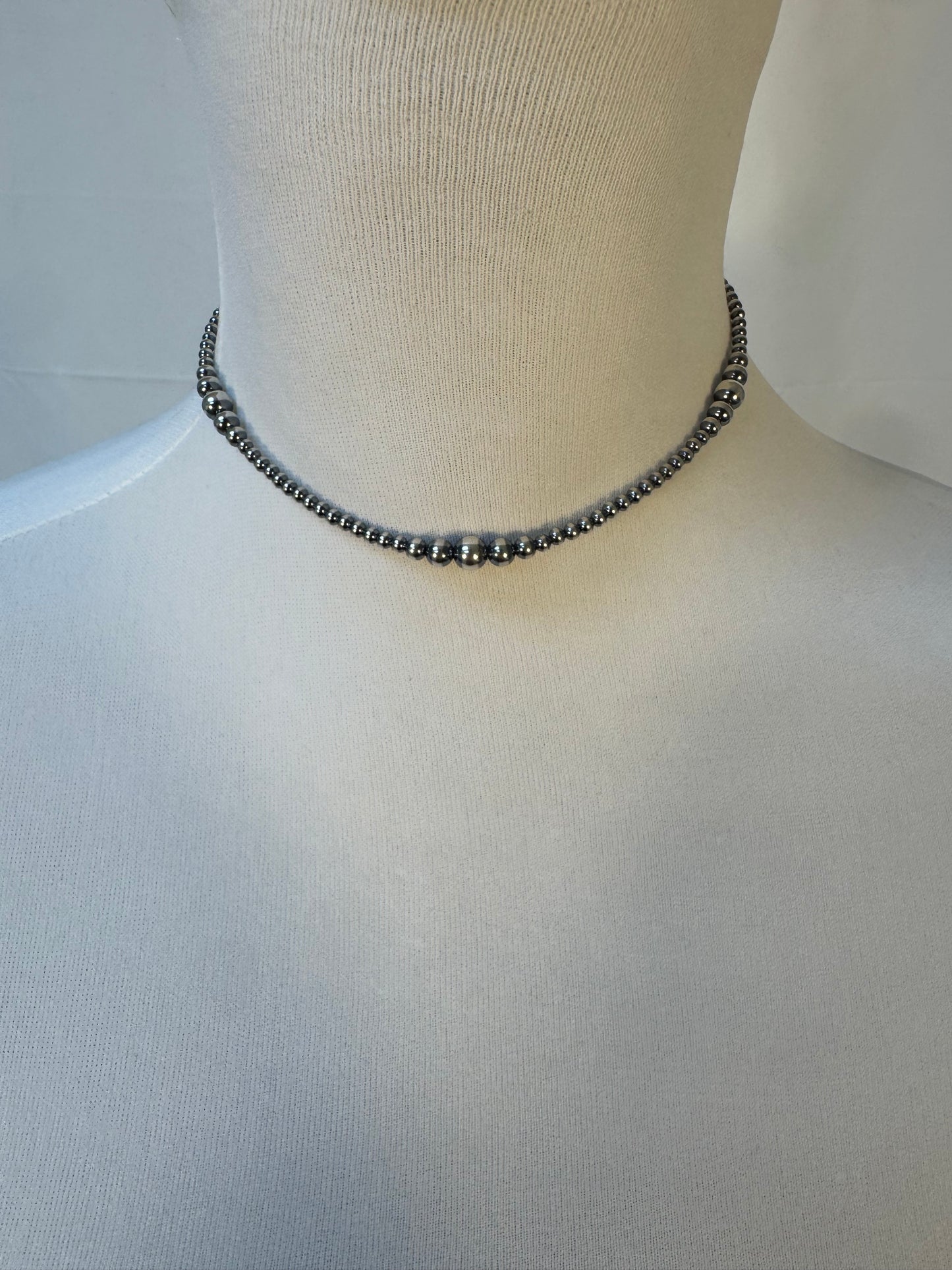 3-6 mm Variated "Navajo Style" Sterling Pearls