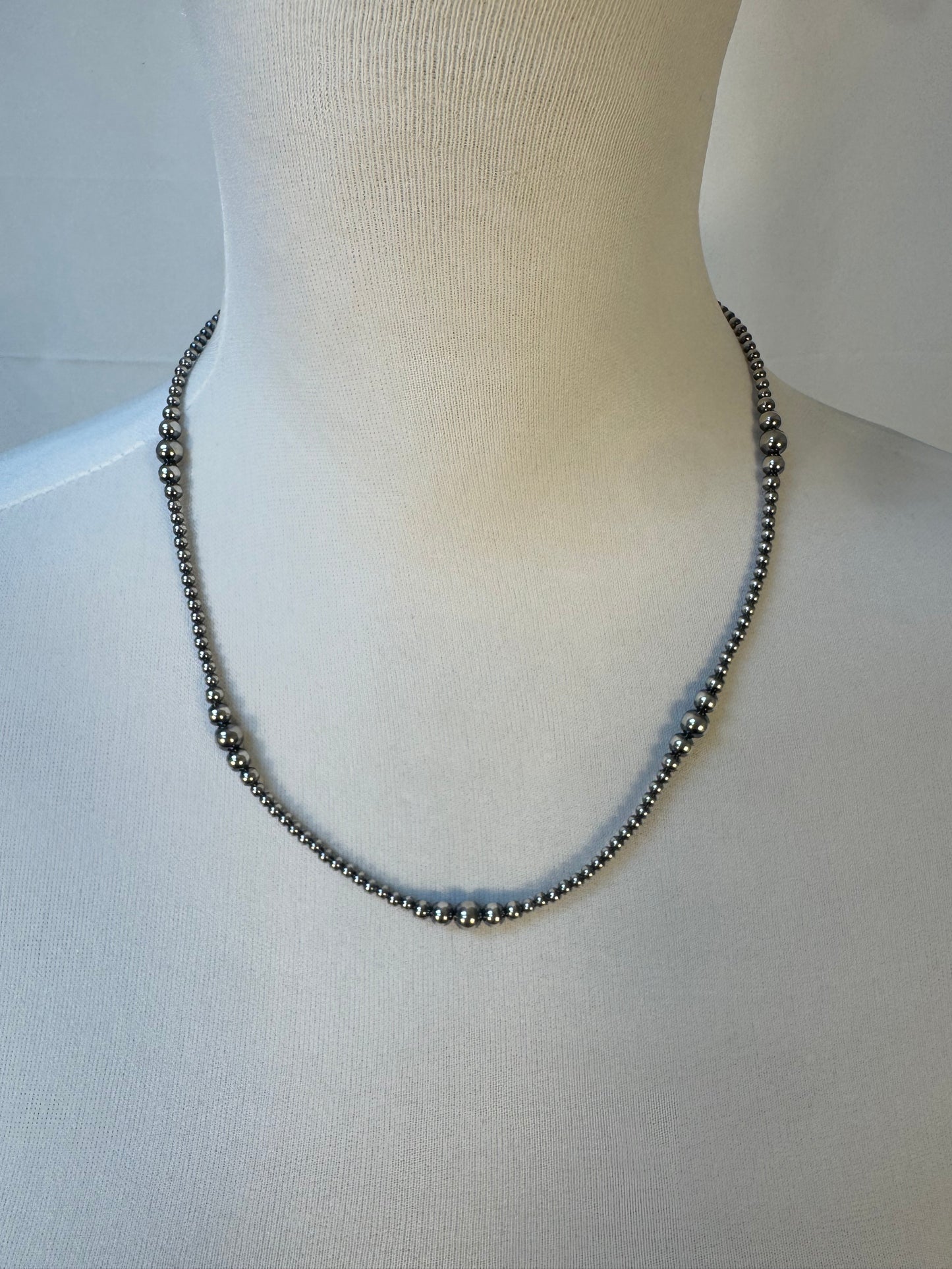 3-6 mm Variated "Navajo Style" Sterling Pearls