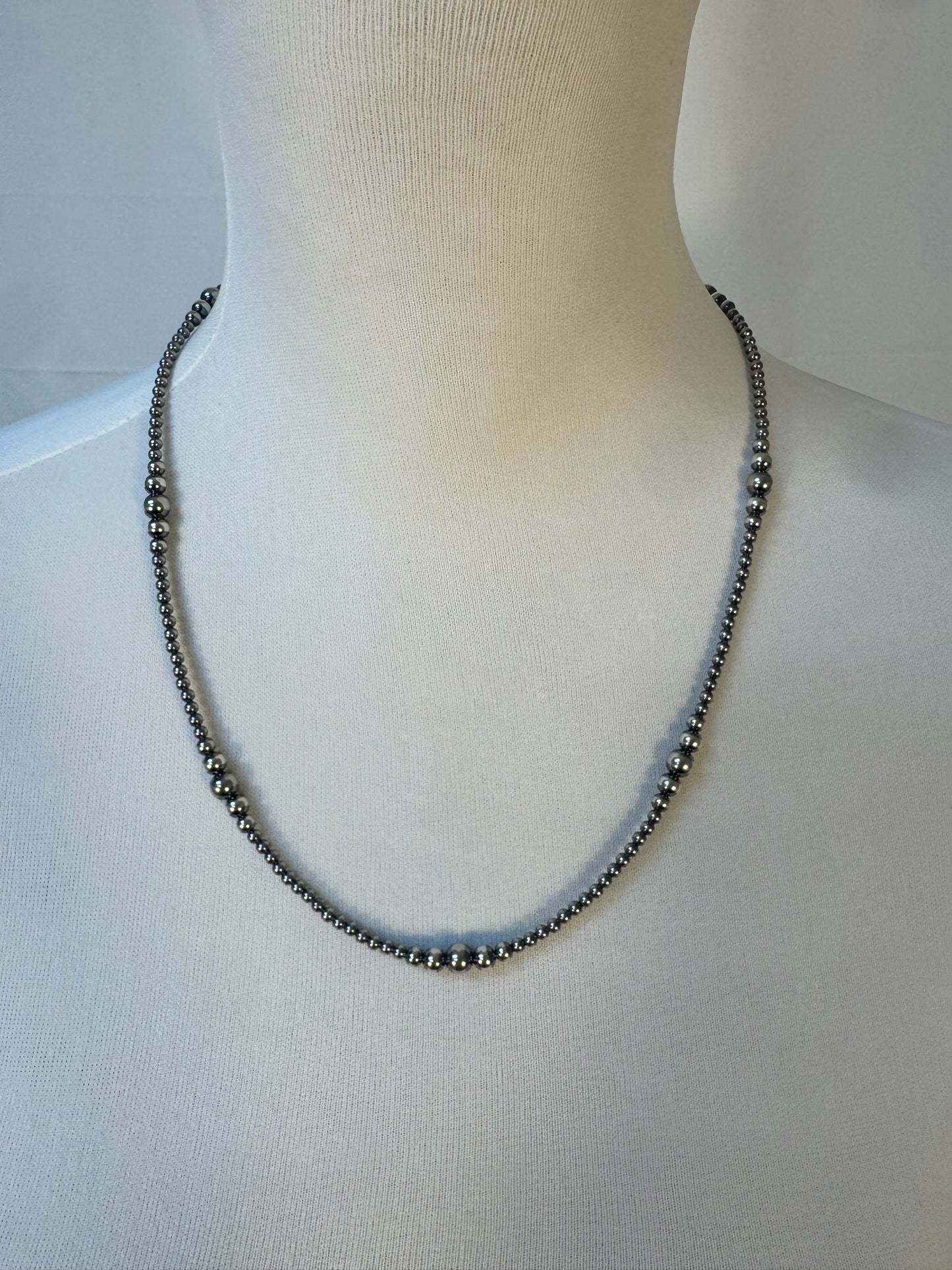 3-6 mm Variated "Navajo Style" Sterling Pearls