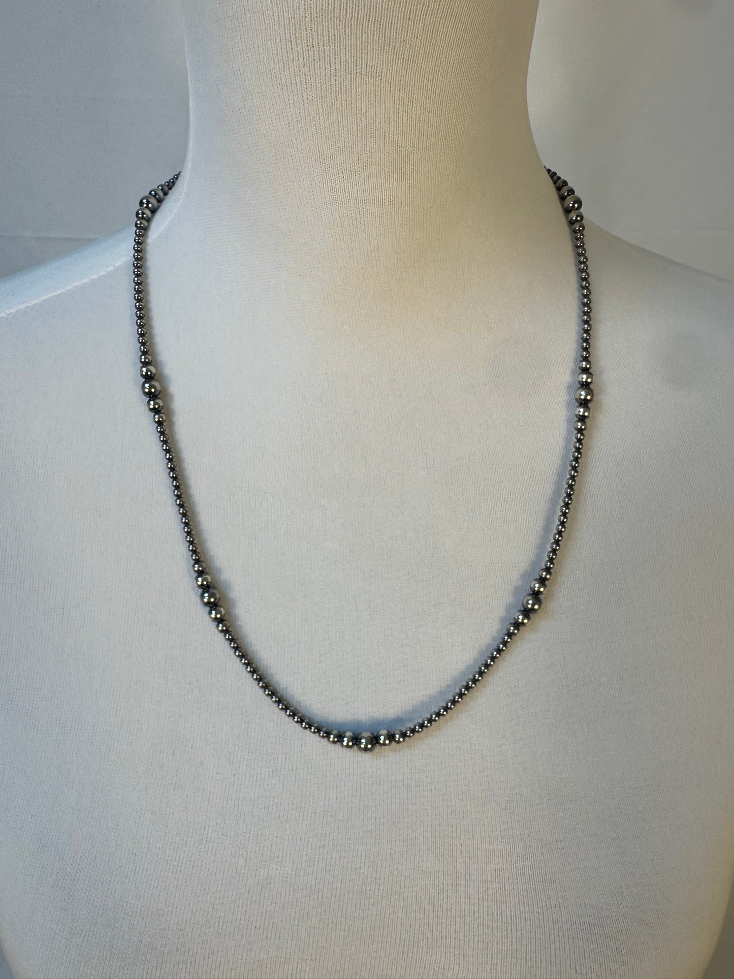 3-6 mm Variated "Navajo Style" Sterling Pearls