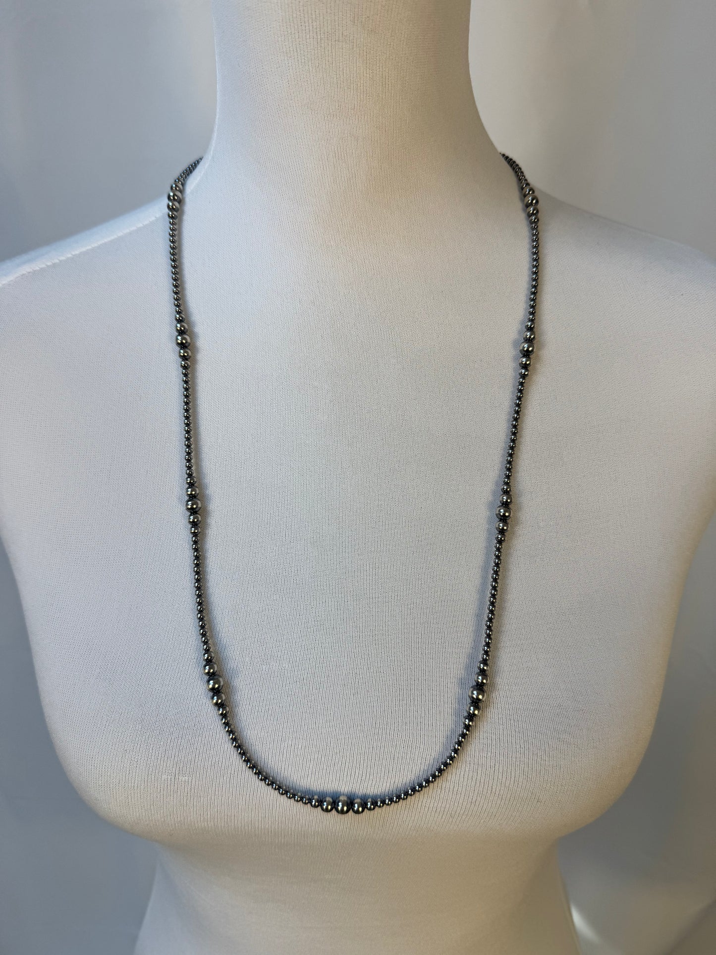 3-6 mm Variated "Navajo Style" Sterling Pearls