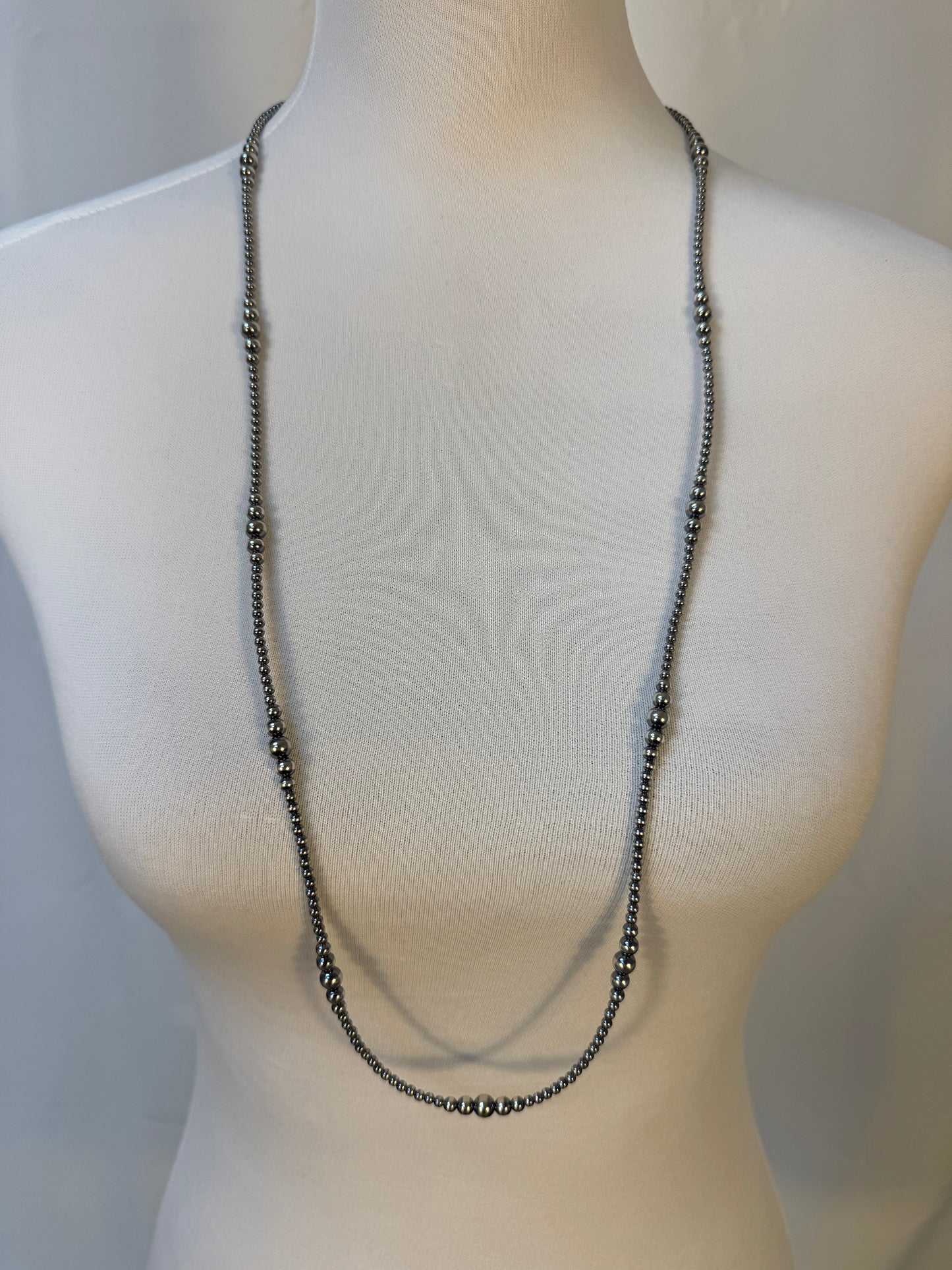 3-6 mm Variated "Navajo Style" Sterling Pearls