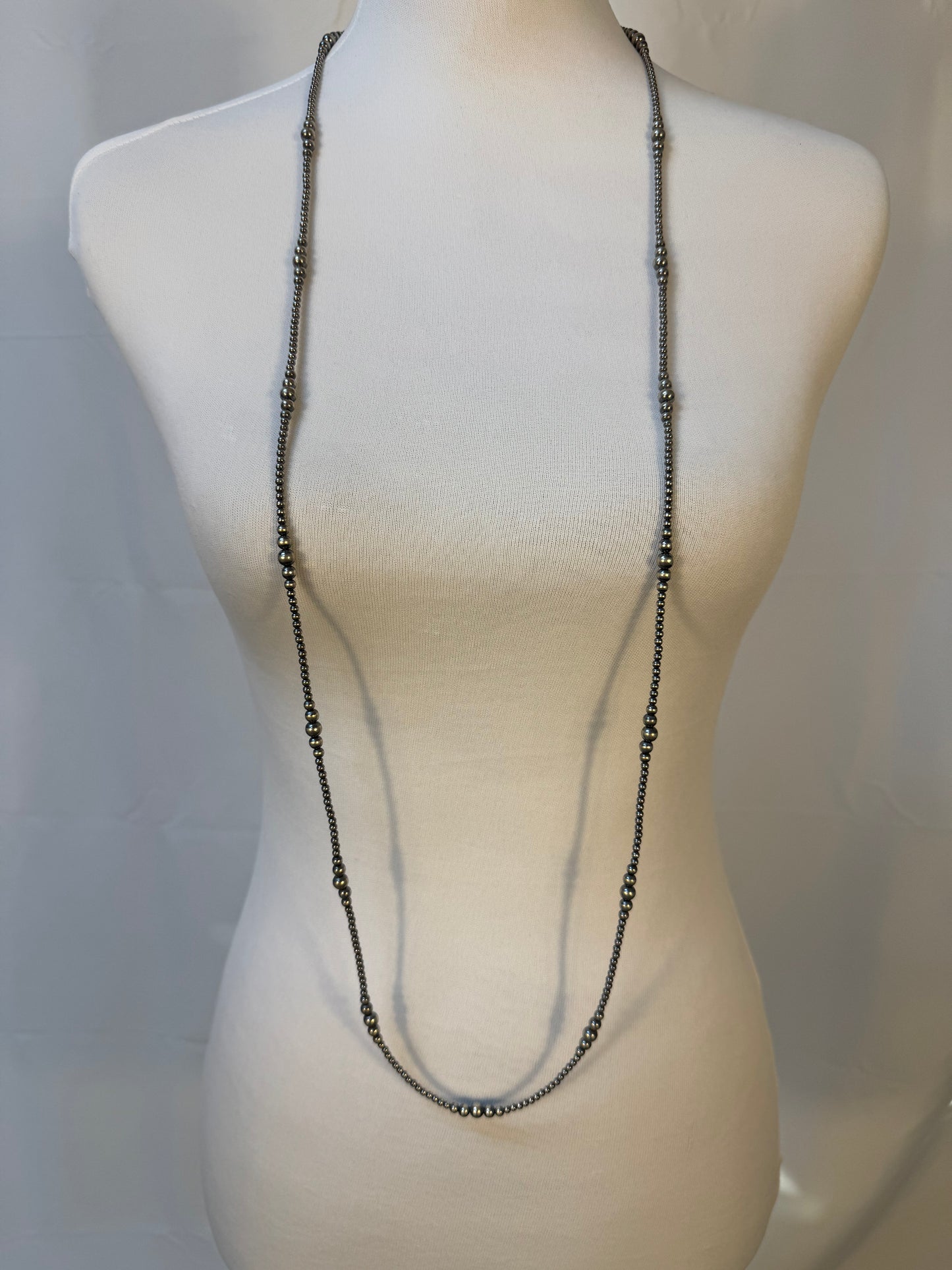 3-6 mm Variated "Navajo Style" Sterling Pearls