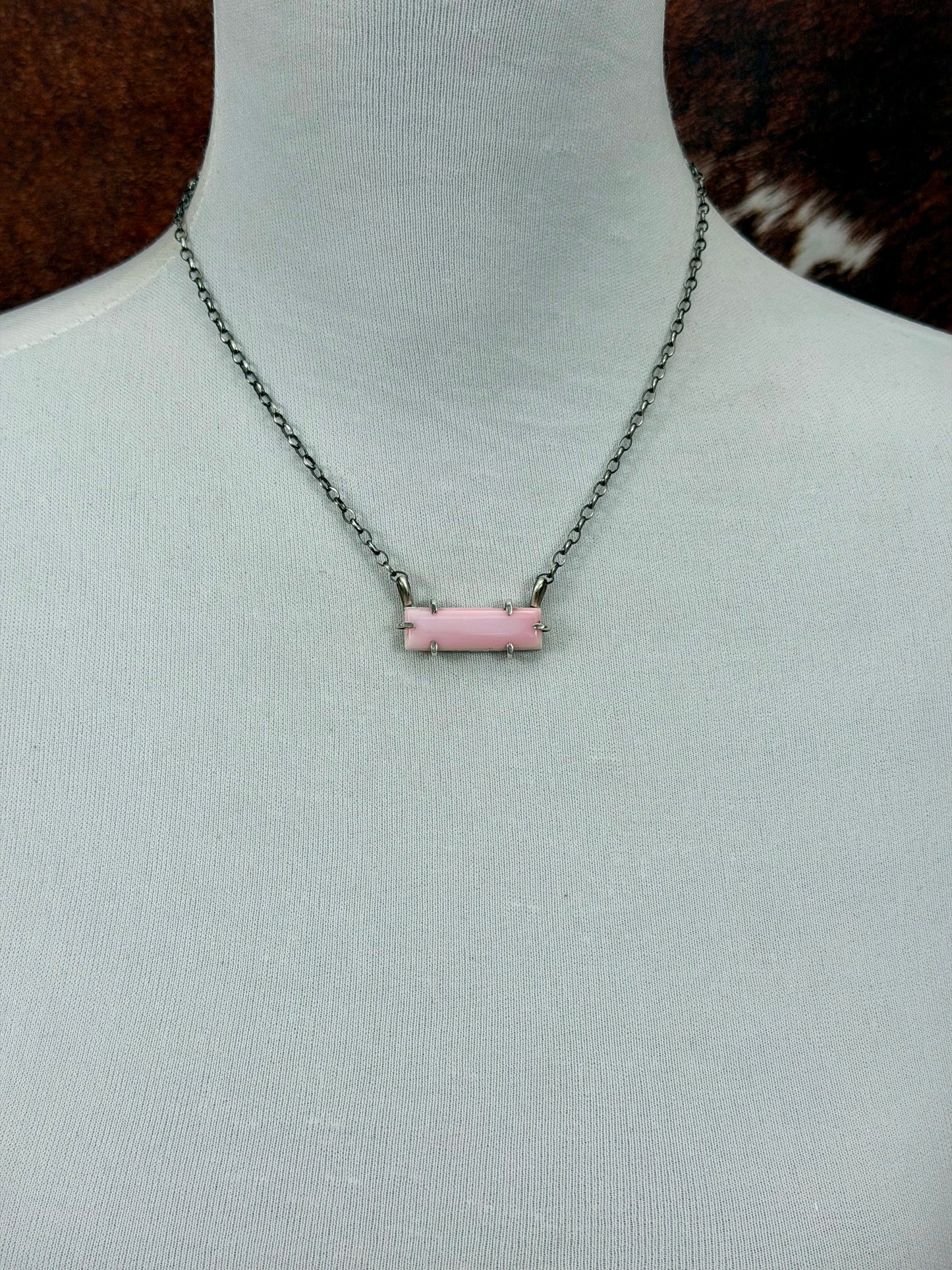 Pink Conch Waterproof Sterling Silver Bar